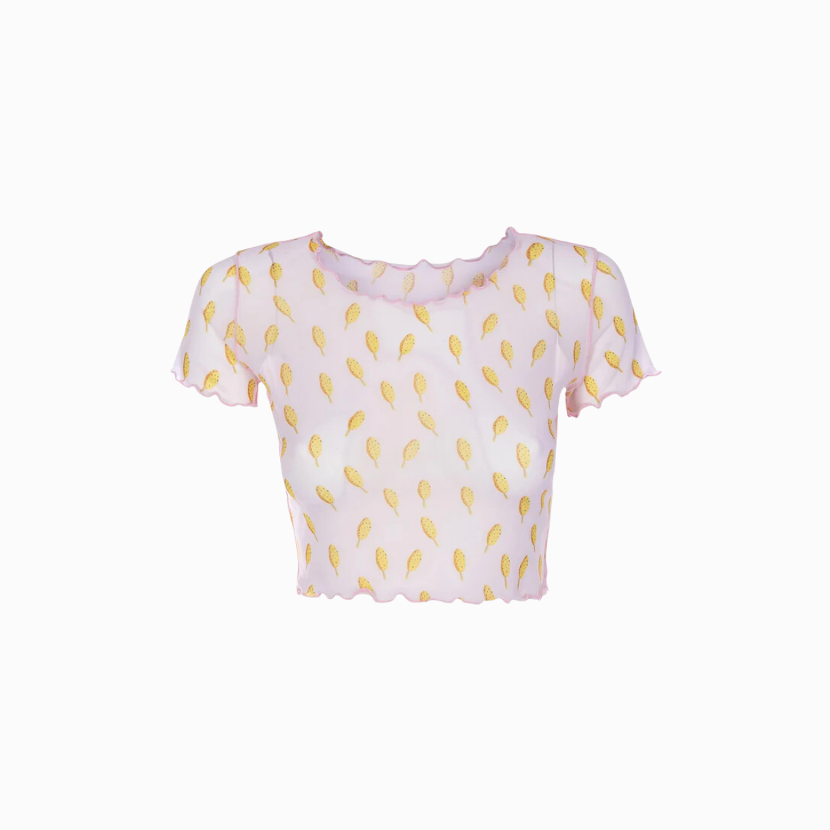 Mesh Crop Top | Pink Lollies