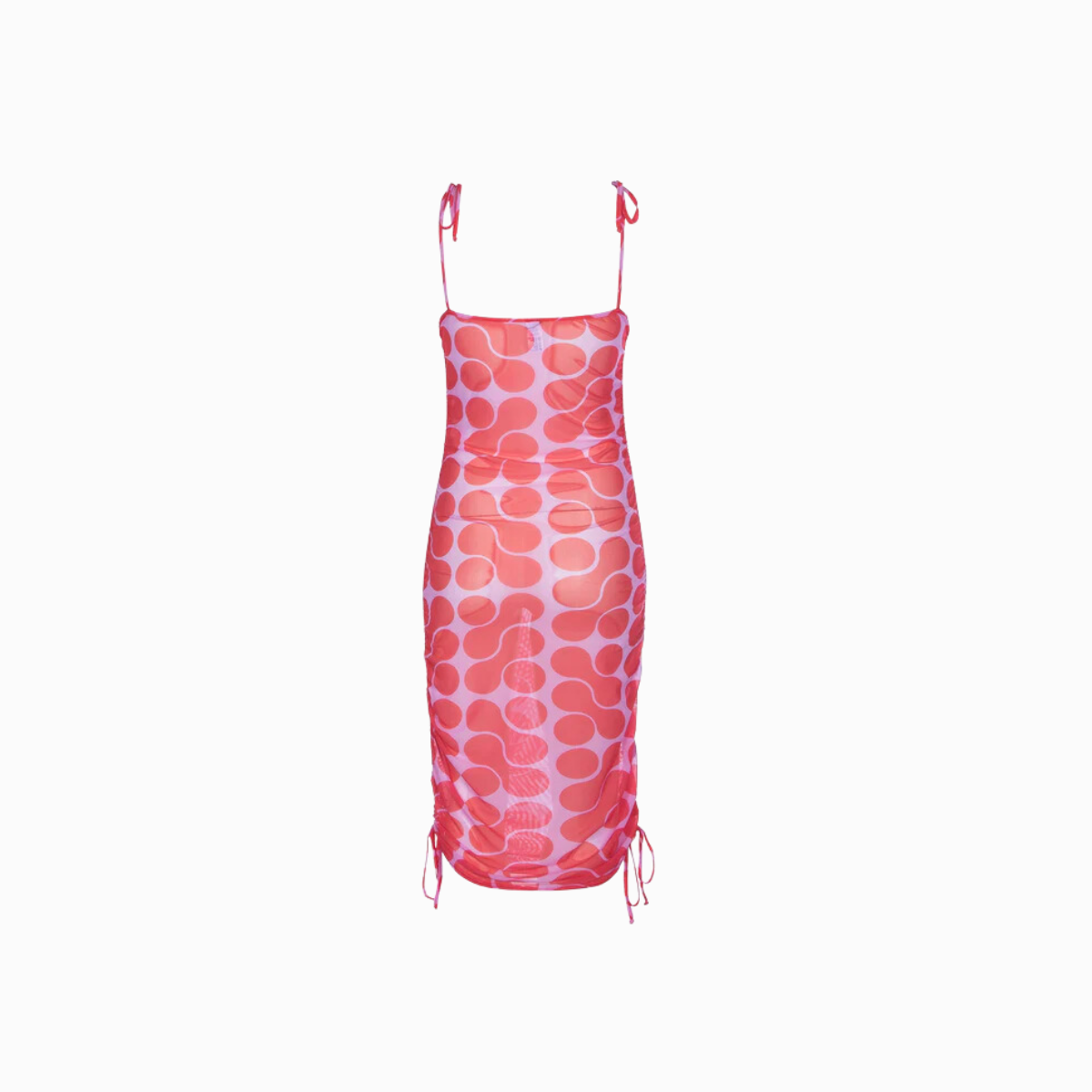 Mesh Ruched Dress | Lava Lamp