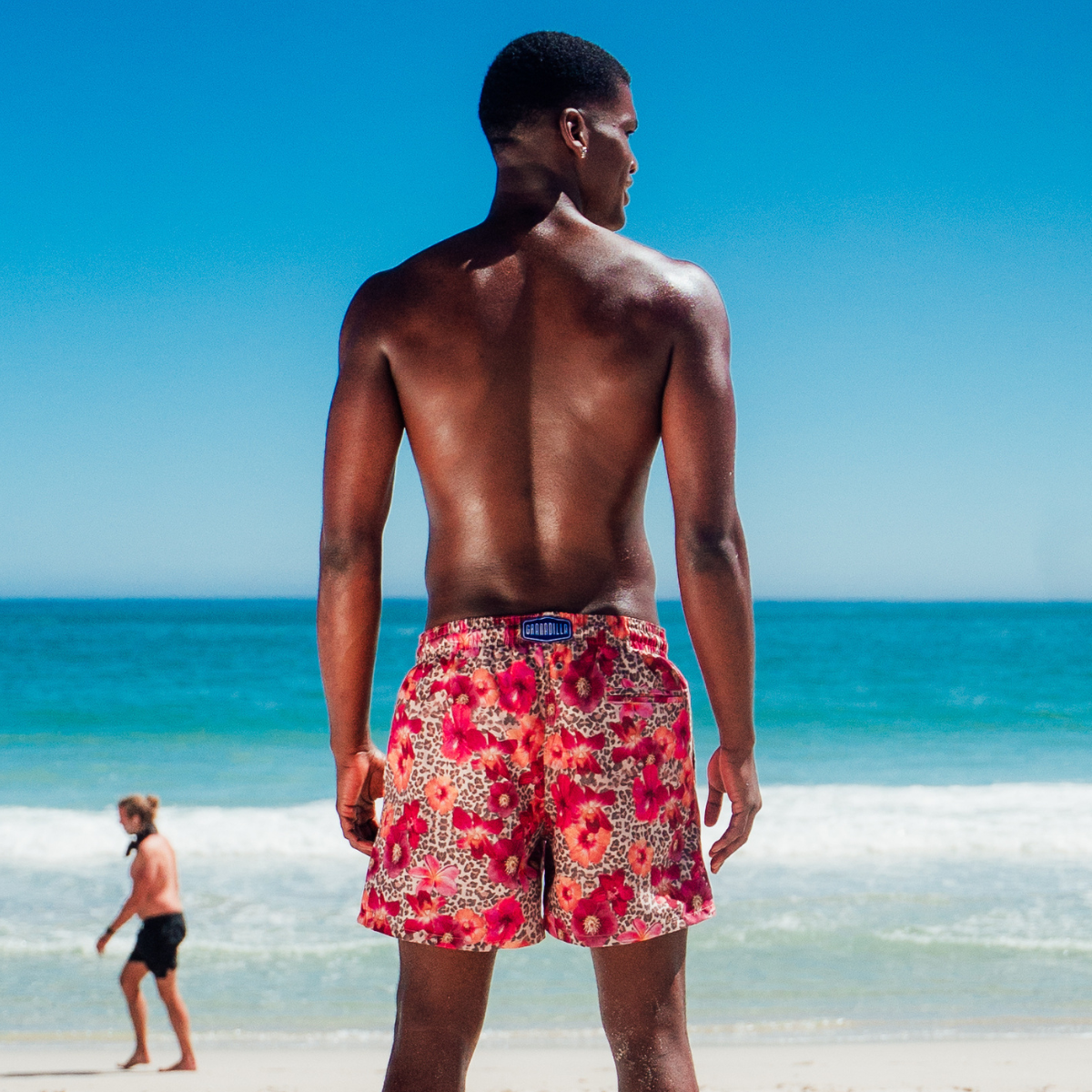 Mid-length Swim Shorts | Leopard Floral / Multi