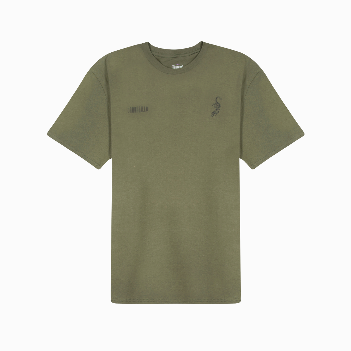 Olive Tee | Leopard