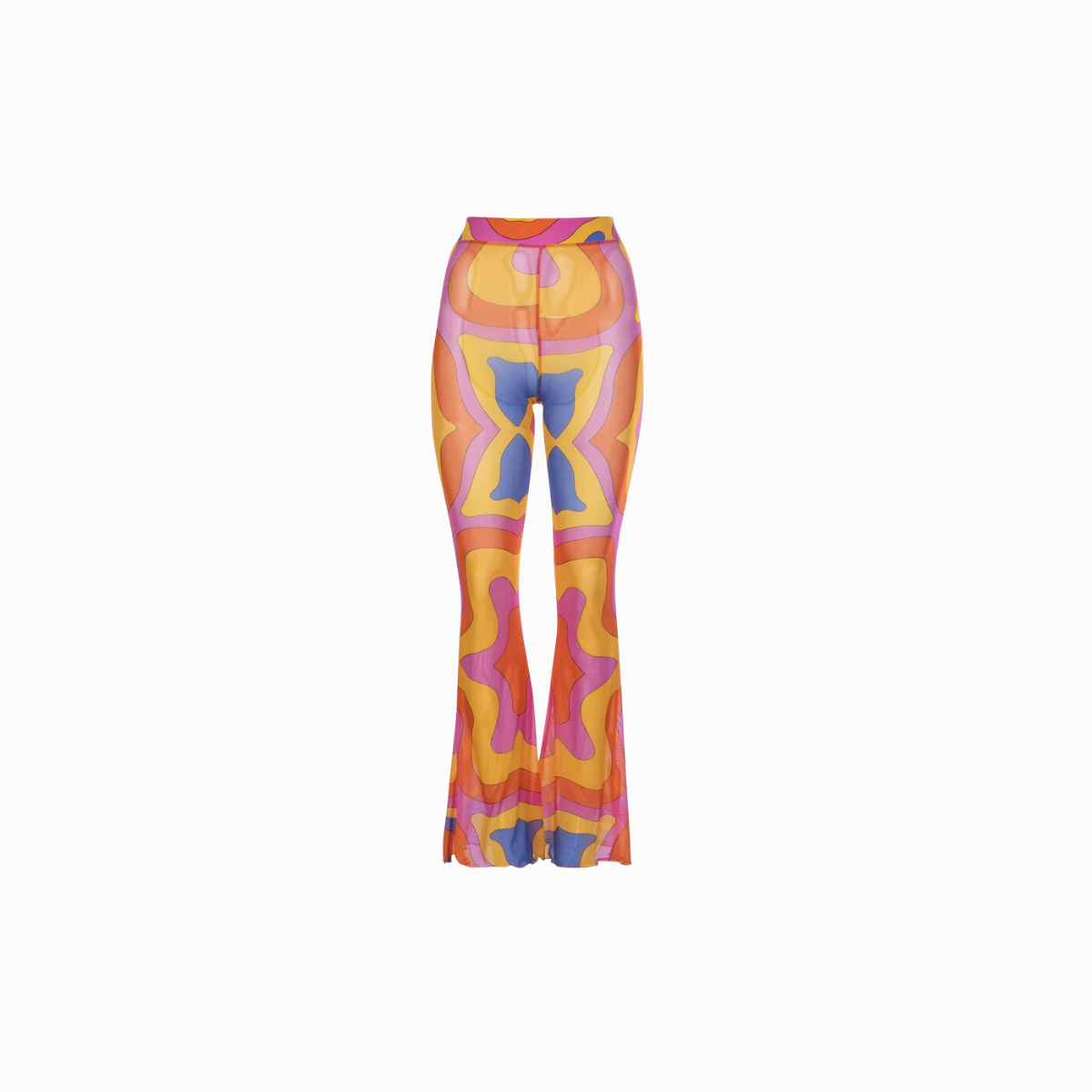 Mesh Flare Pants | Bright Groovy