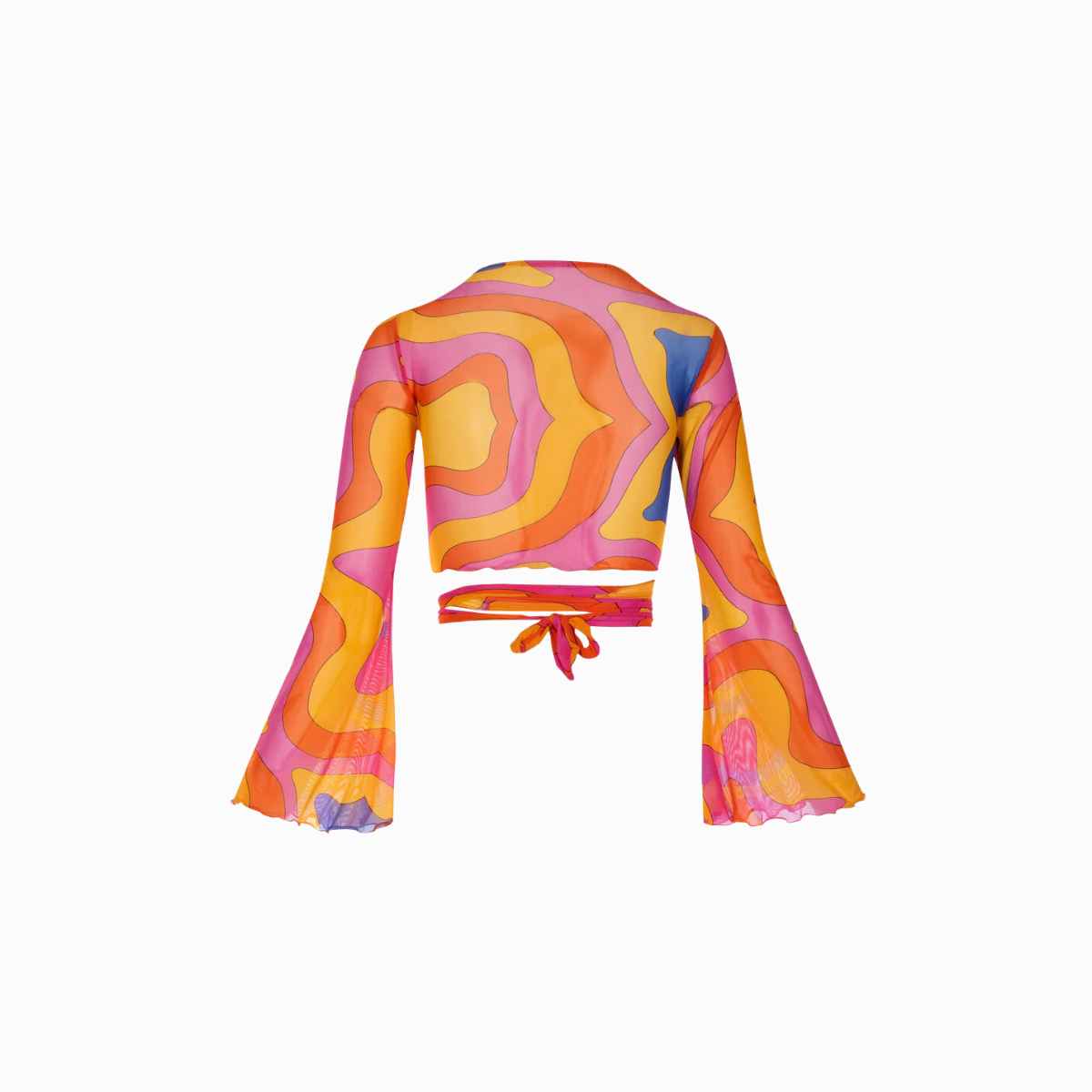 Mesh Wrap Top | Bright Groovy