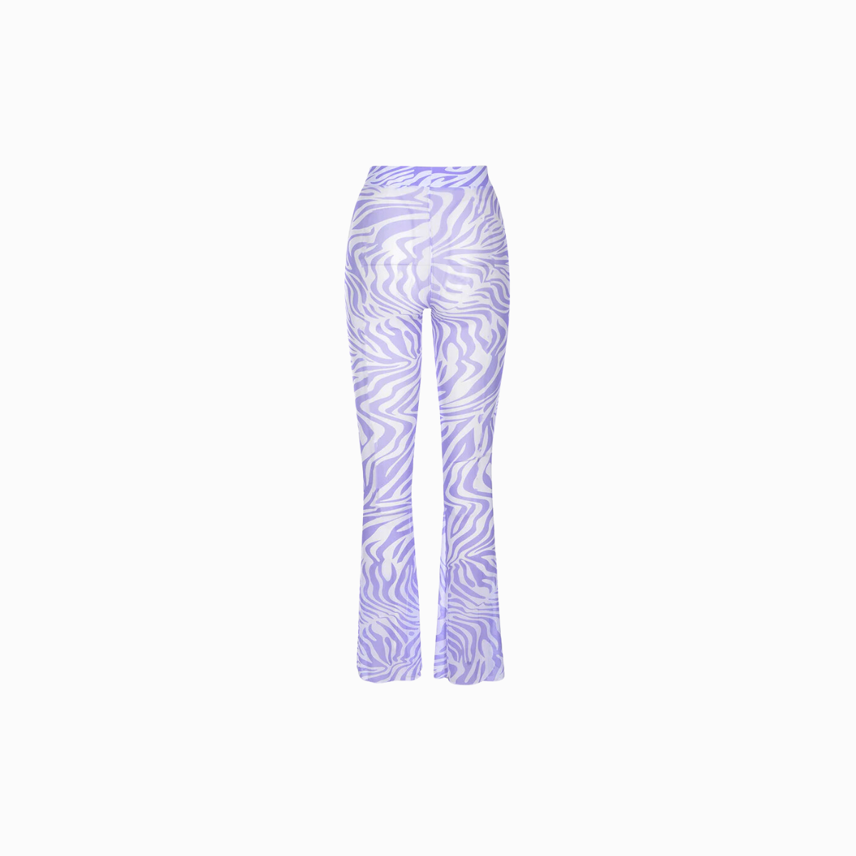 Mesh Flare Pants | Zebra Lilac