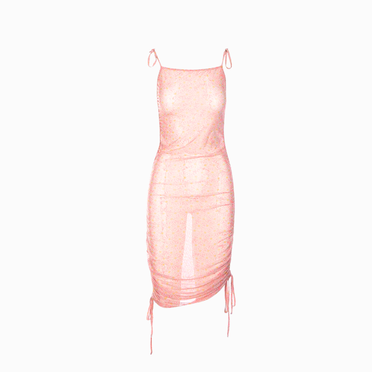 Mesh Ruched Dress | Daisies