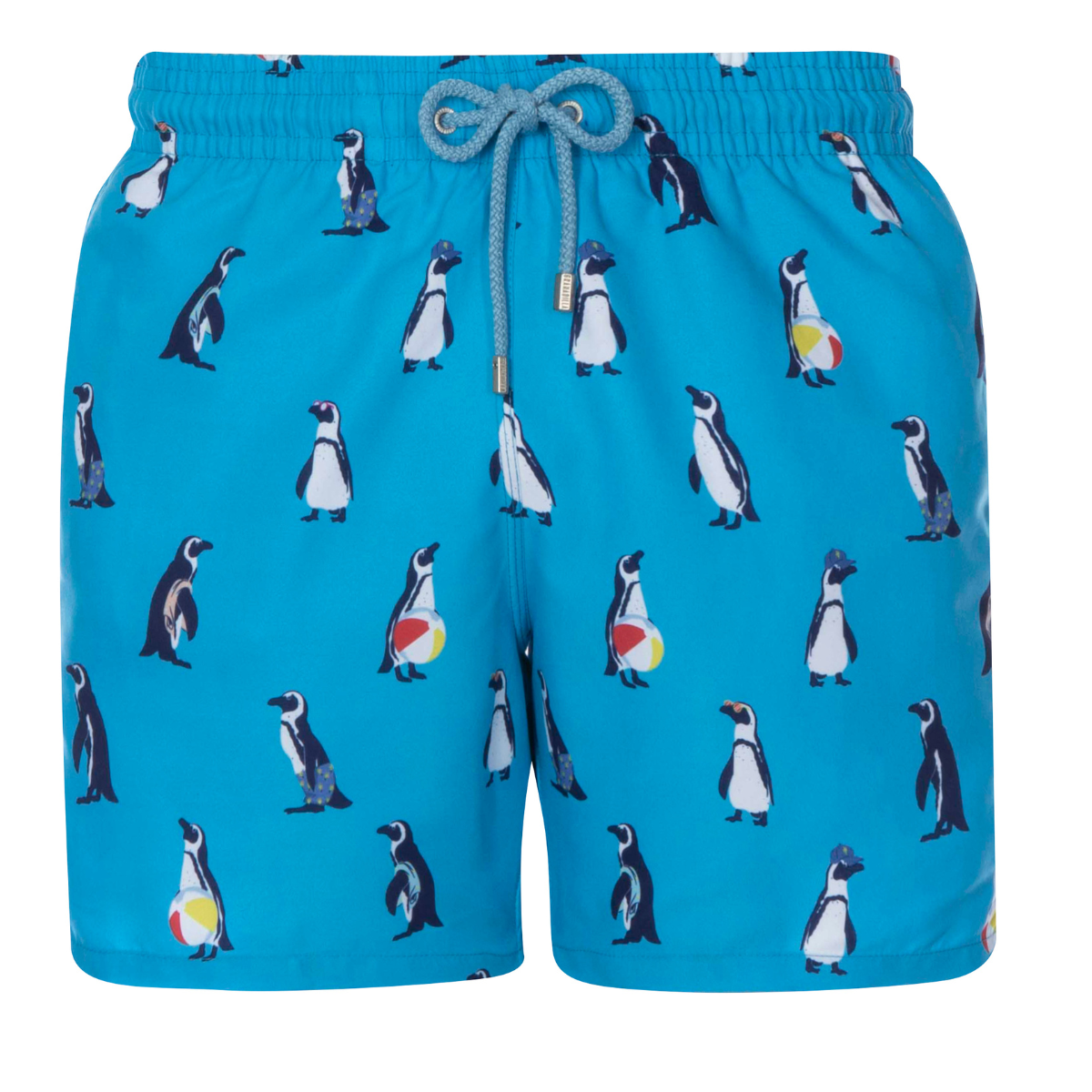 Mid-length Swim Shorts | Penguins / Blue