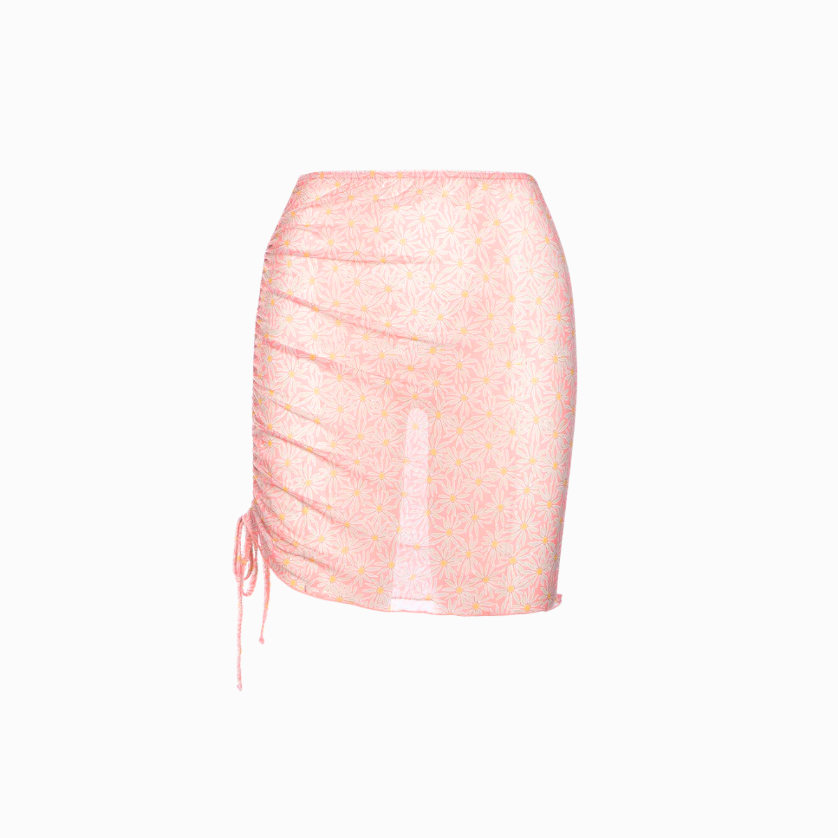 Mesh Ruched Skirt | Daisies