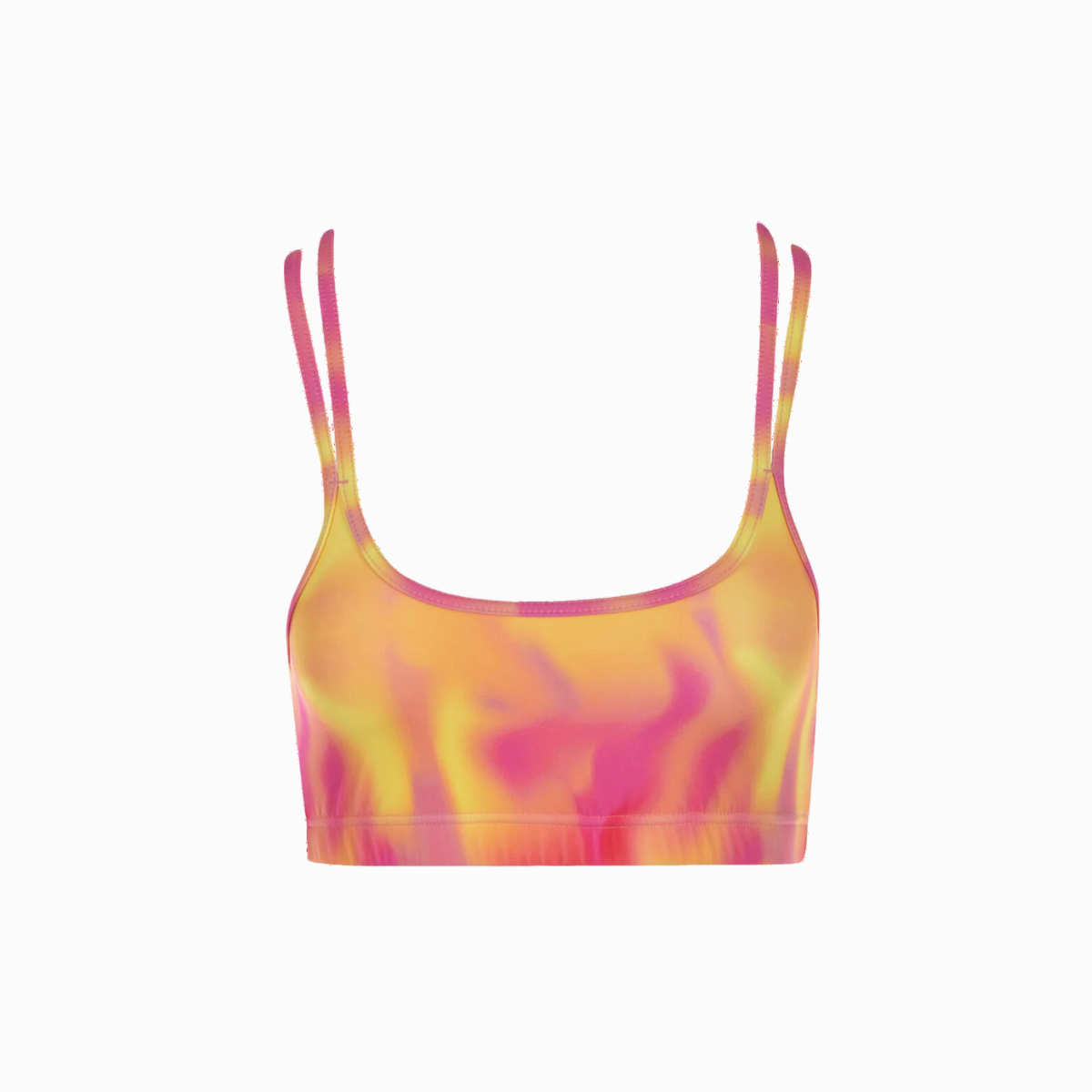 Active Crop Top | Flaming Tie-Dye