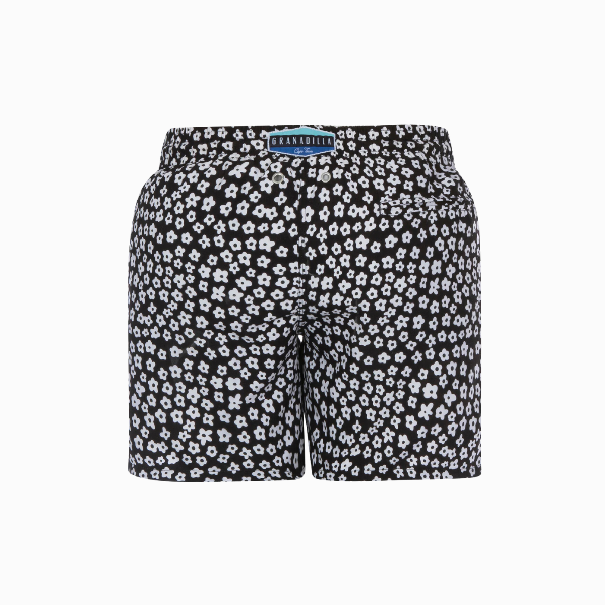 Mid-length Swim Shorts | Baby Daisy / Black