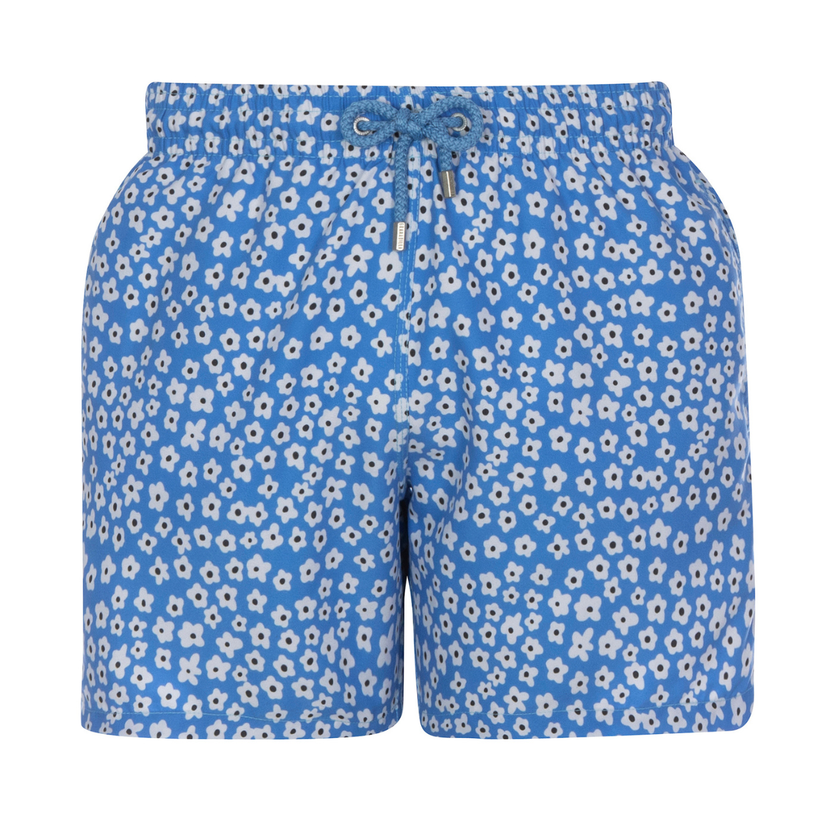 Mid-length Swim Shorts | Baby Daisy / Blue