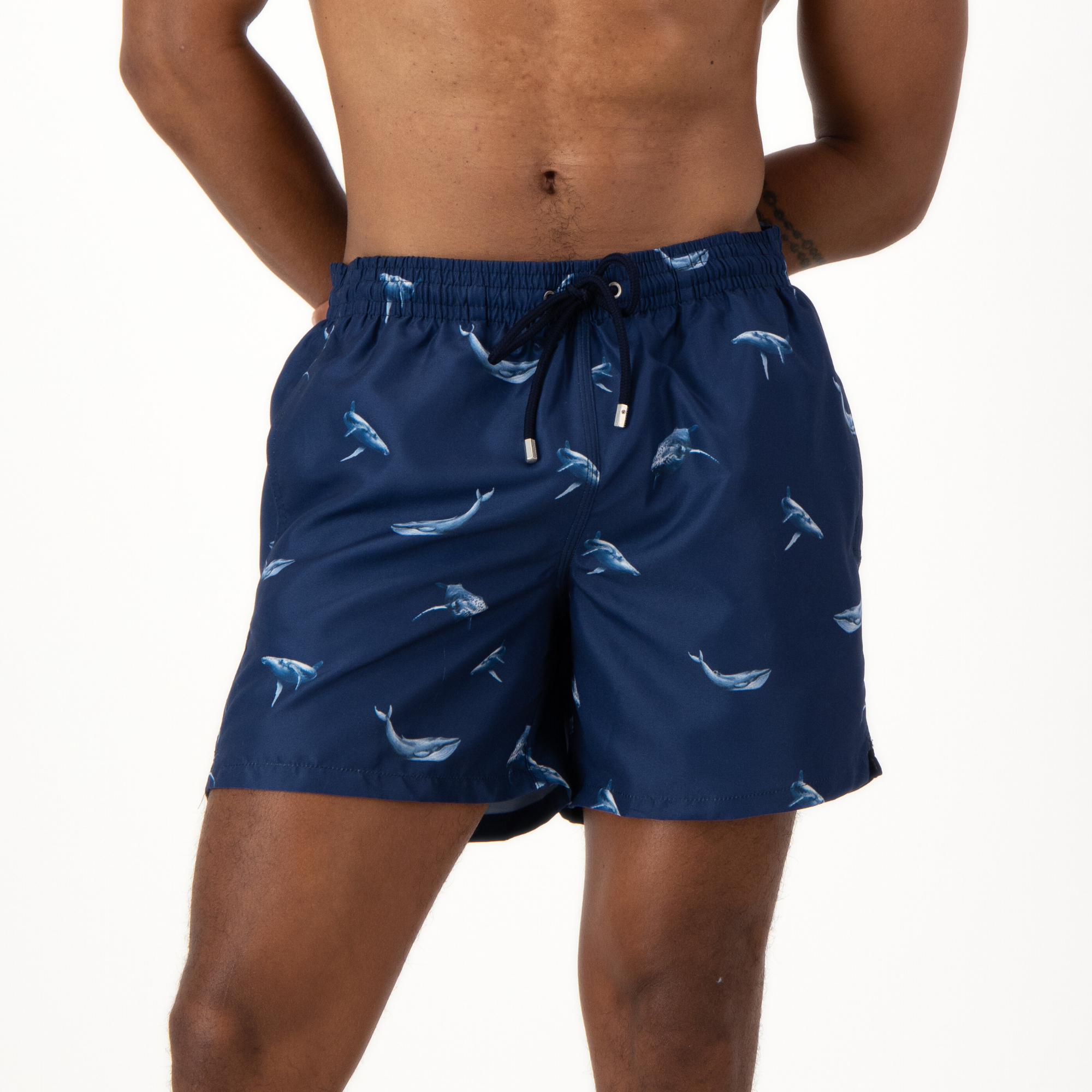 Mid-length Swim Shorts | Sea Life / Navy