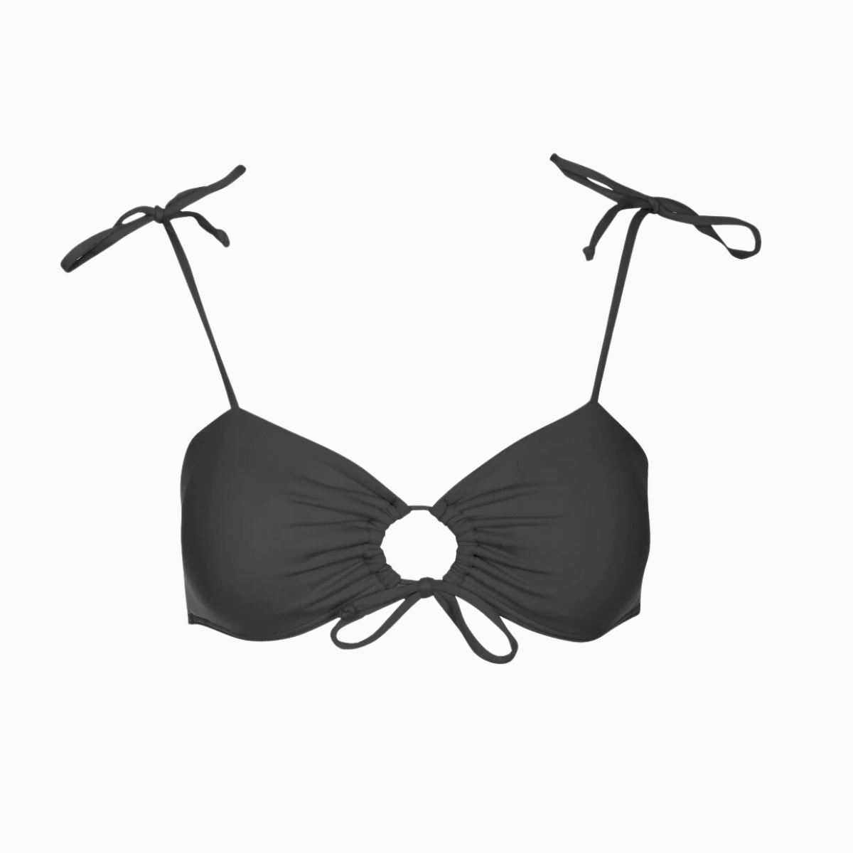 Bandeau Bikini Top | Charcoal