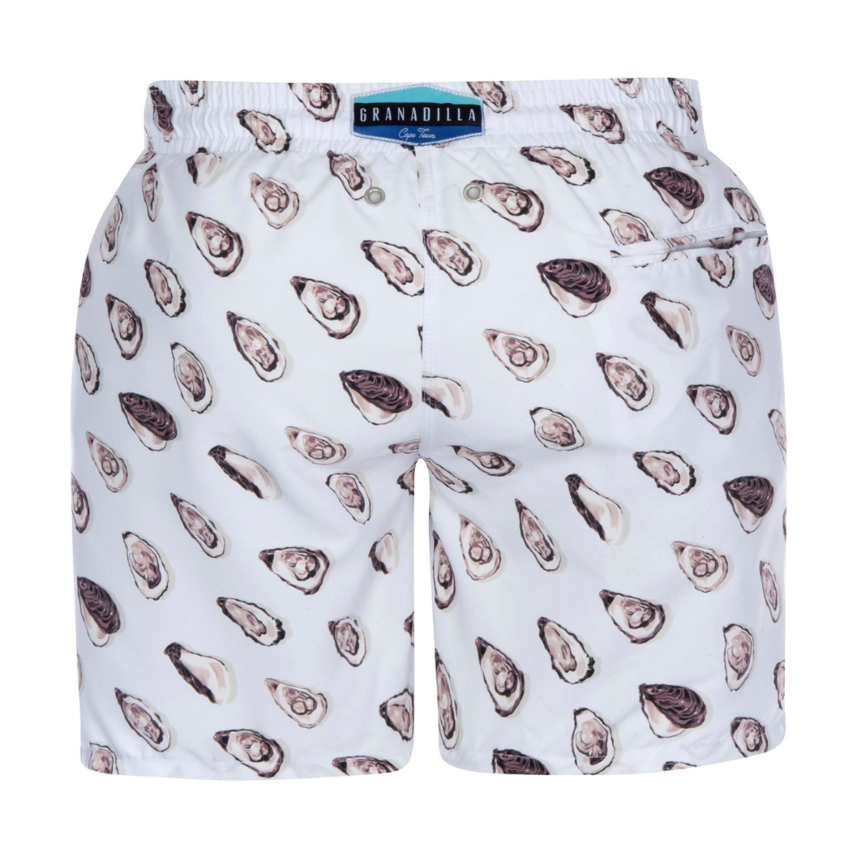 Mid-length Swim Shorts | Oysters / White