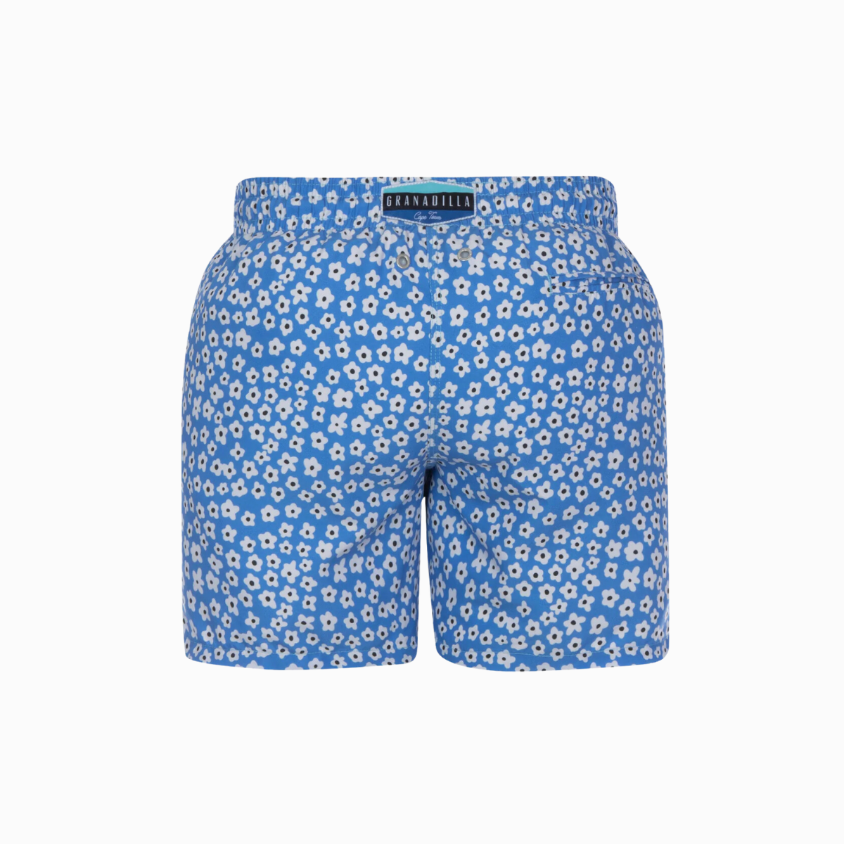 Mid-length Swim Shorts | Baby Daisy / Blue