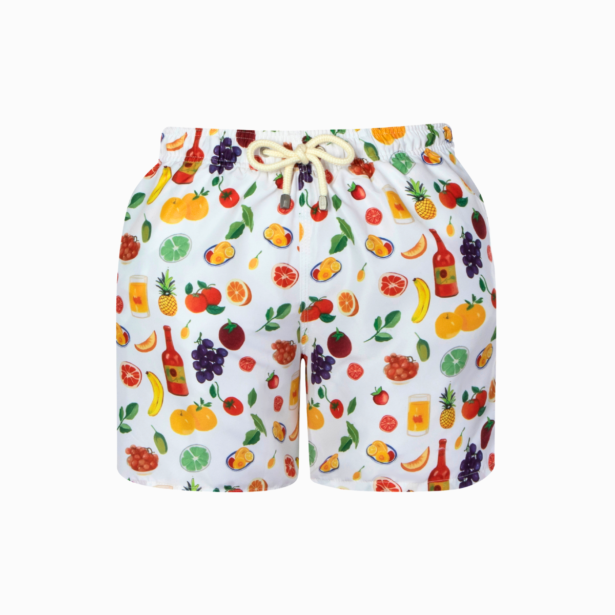 Mid-length Swim Shorts | Picnic / Cream