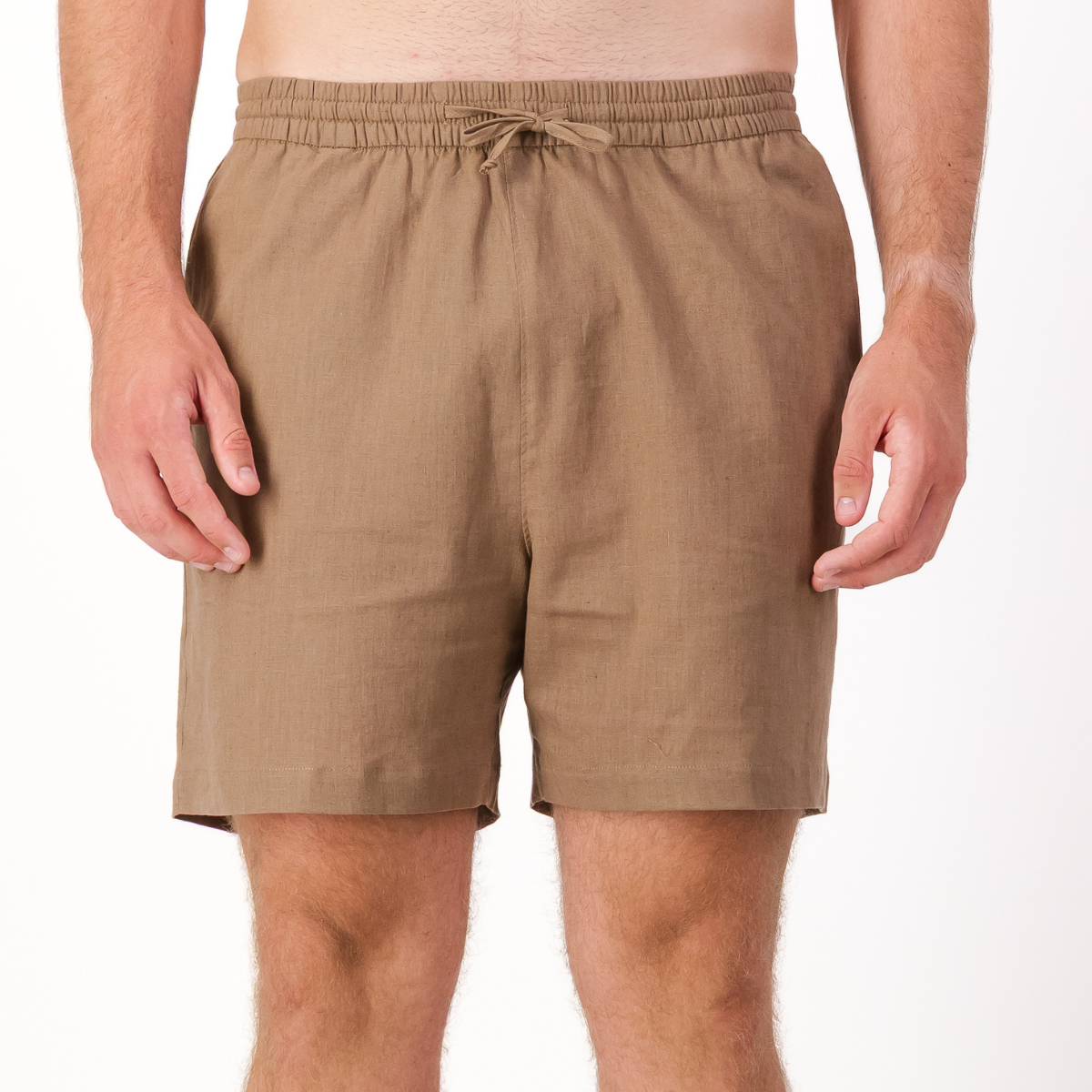 Mens Pull on Shorts / Stone