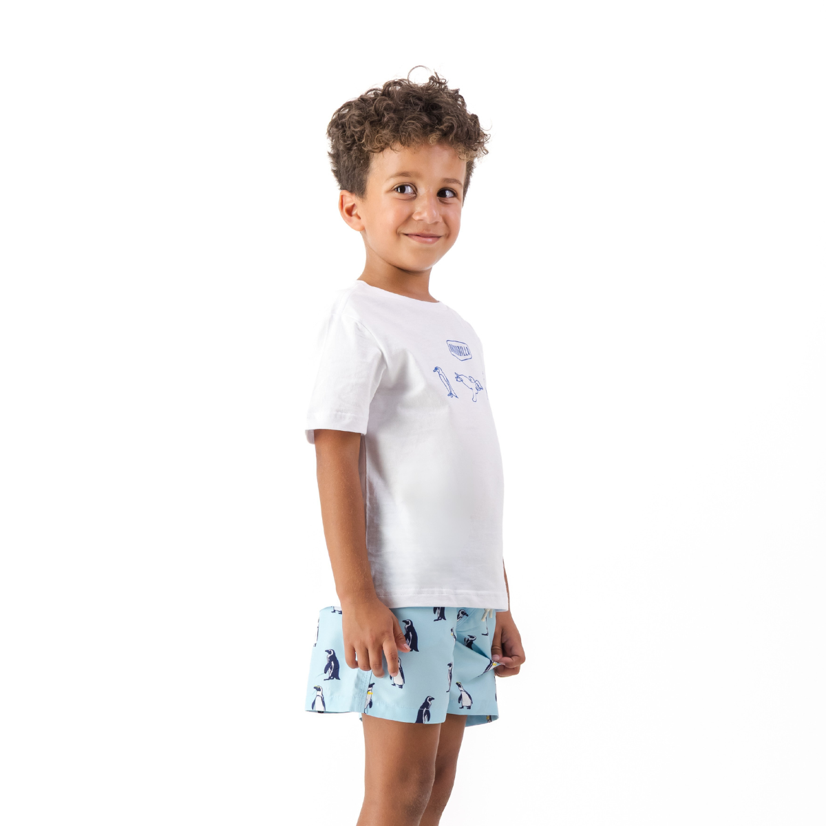Kids Tee | Penguins / Blue