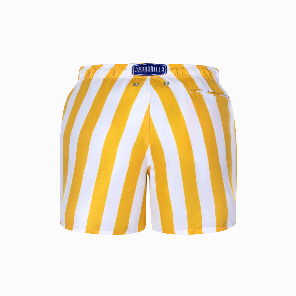 Mid-length Swim Shorts | Stripe / Yellow