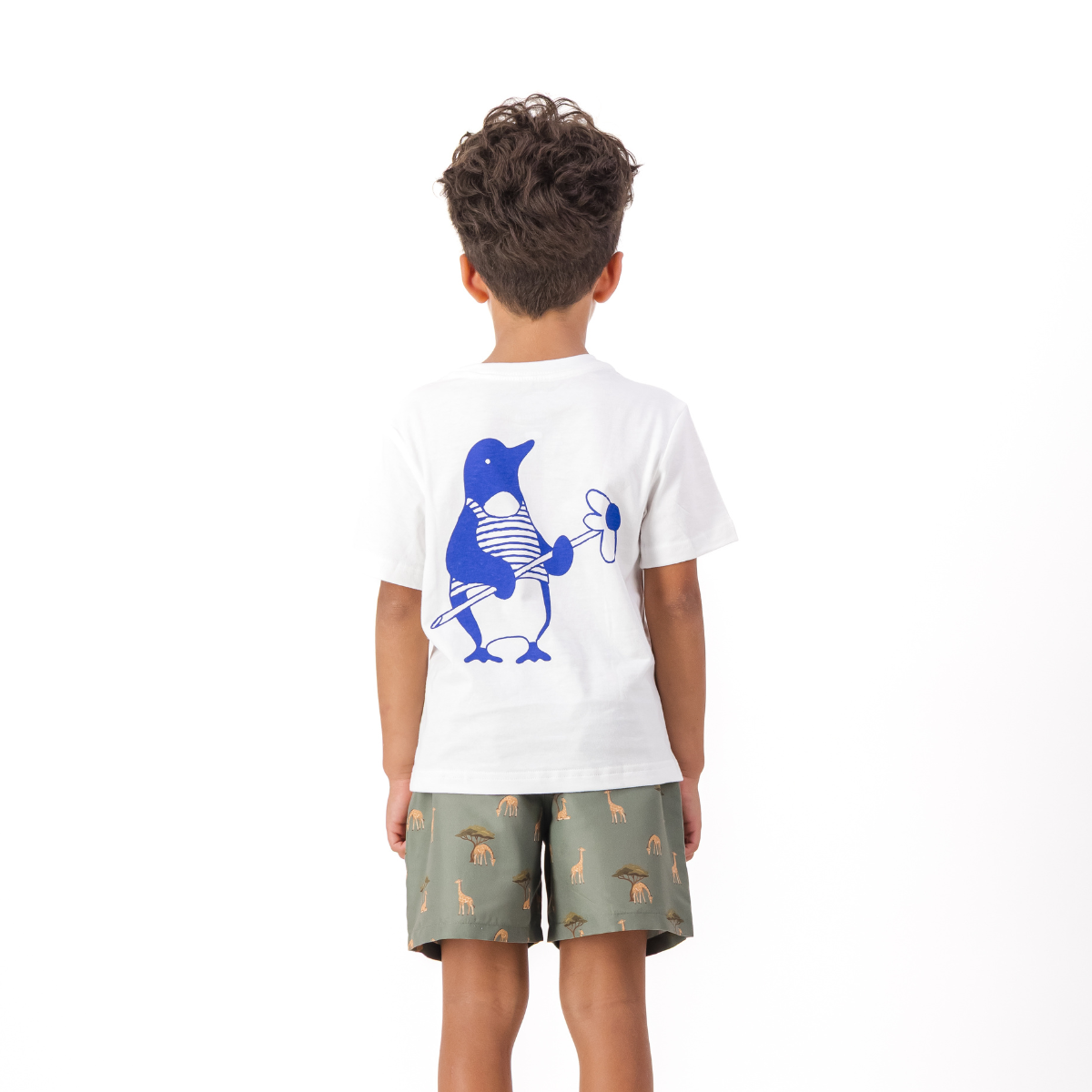 Kids Tee | Flower Penguin