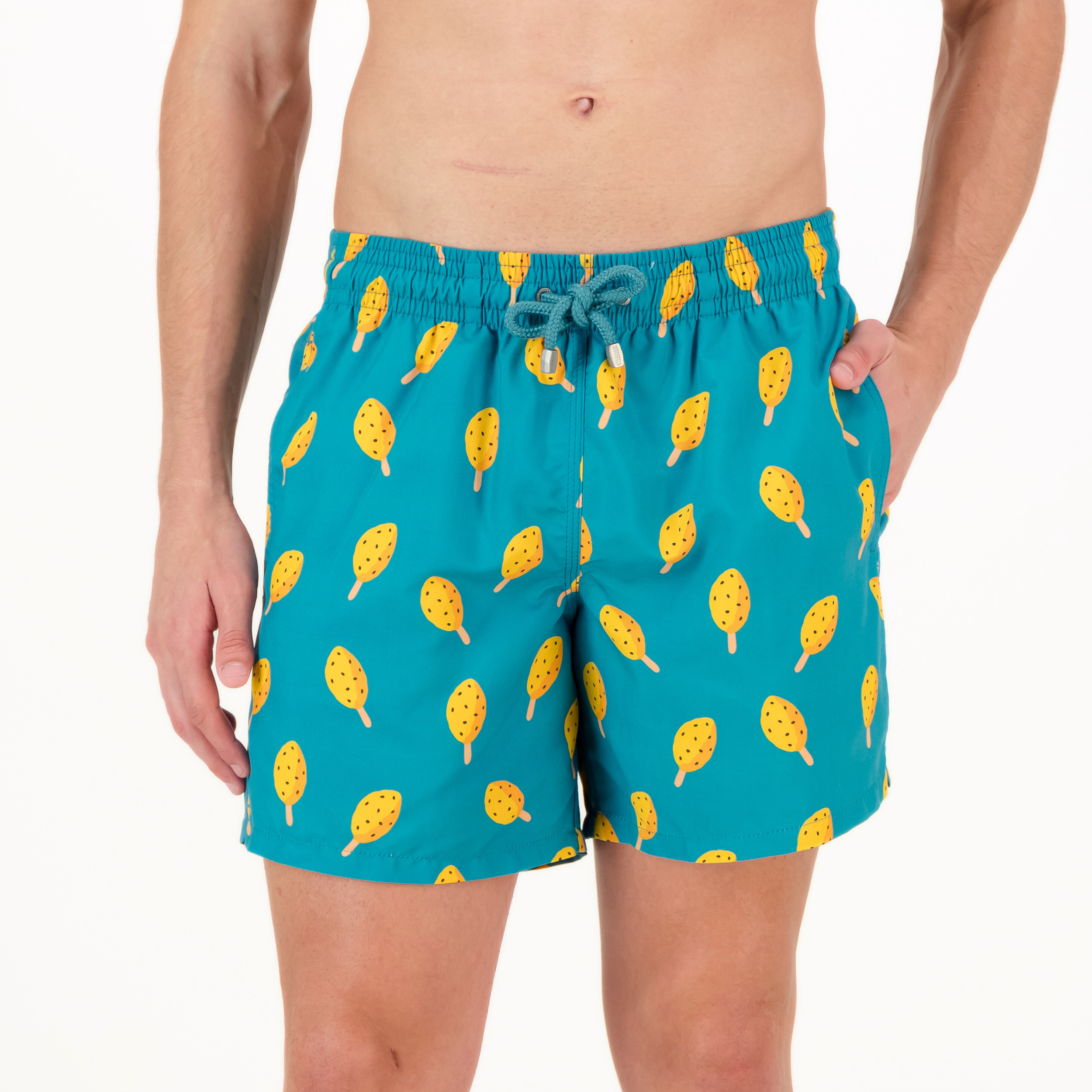 Mid-length Swim Shorts | Lolly / Teal