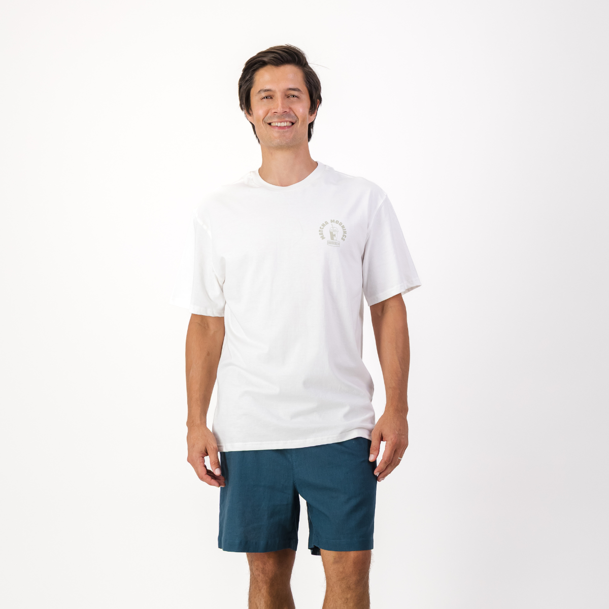 Mens Pull on Shorts / Teal