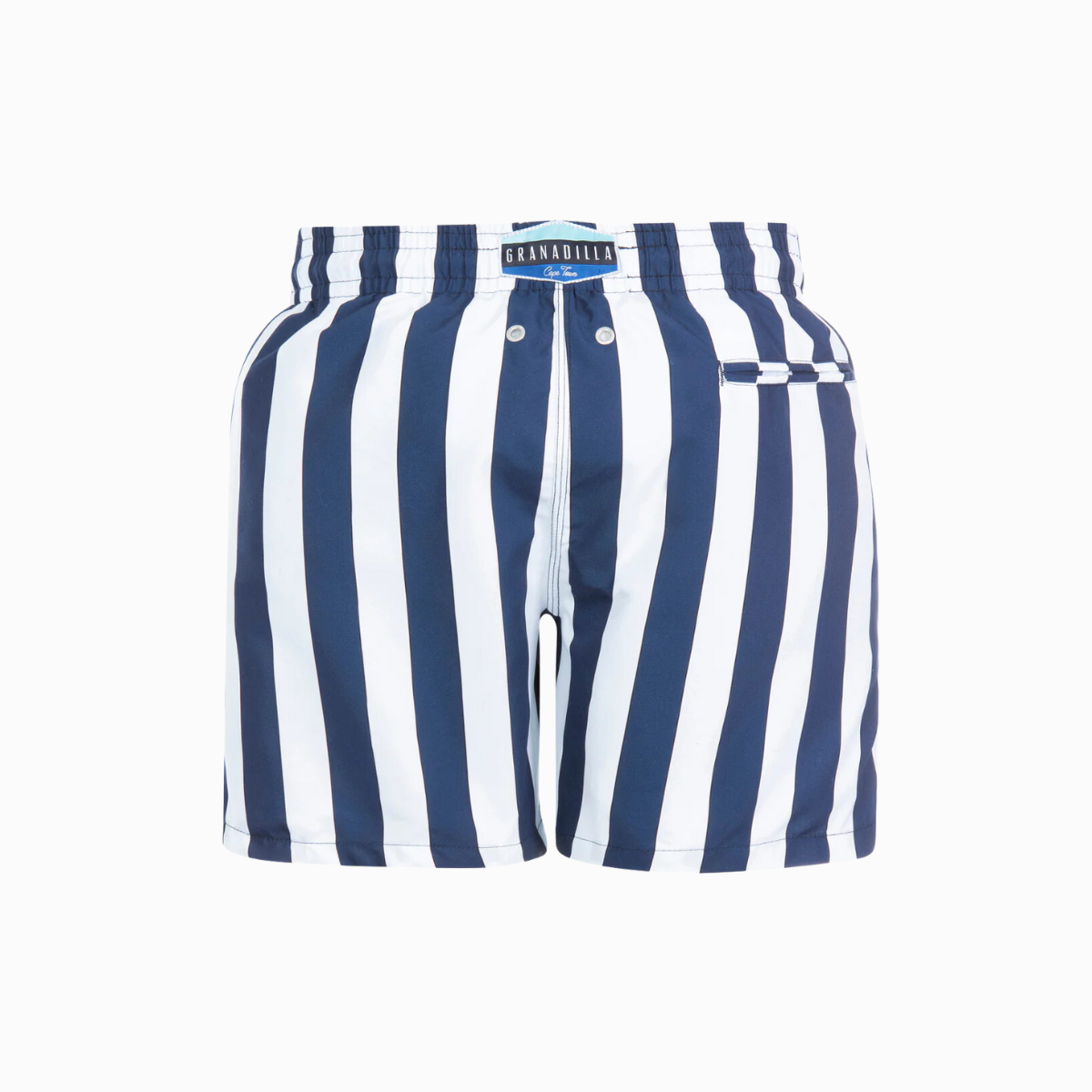 Mid-length Swim Shorts | Navy Stripe