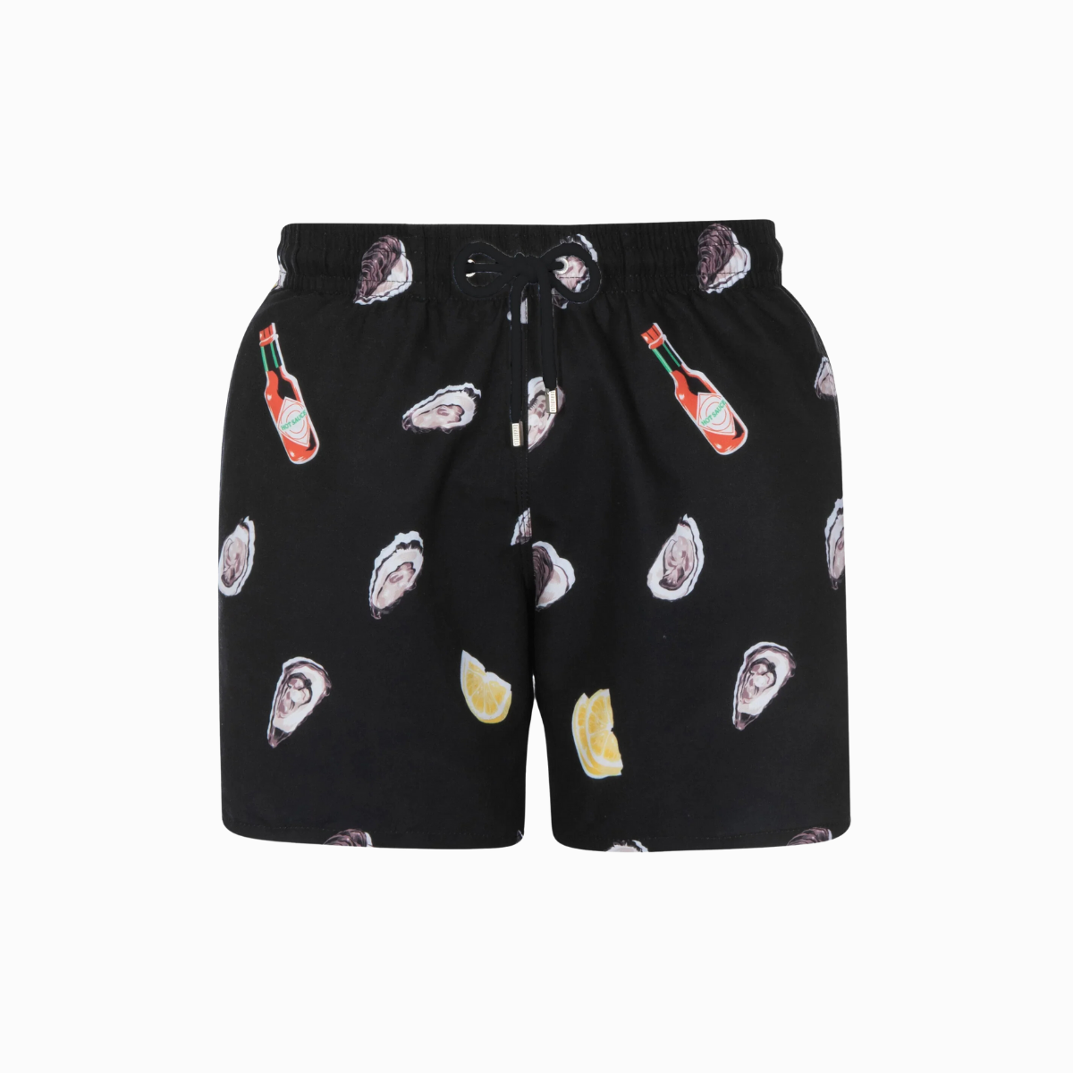 Mid-length Swim Shorts | Oysters / Black