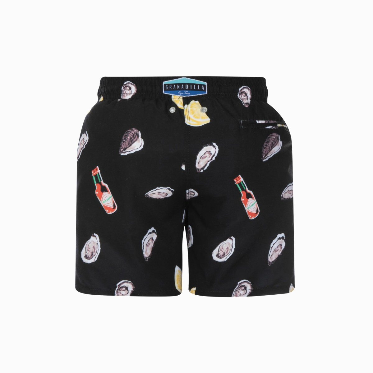 Mid-length Swim Shorts | Oysters / Black