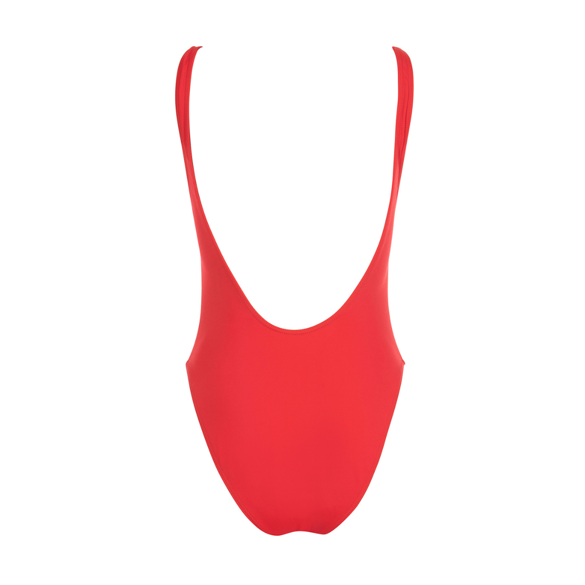 Scooped Neck One Piece | Red