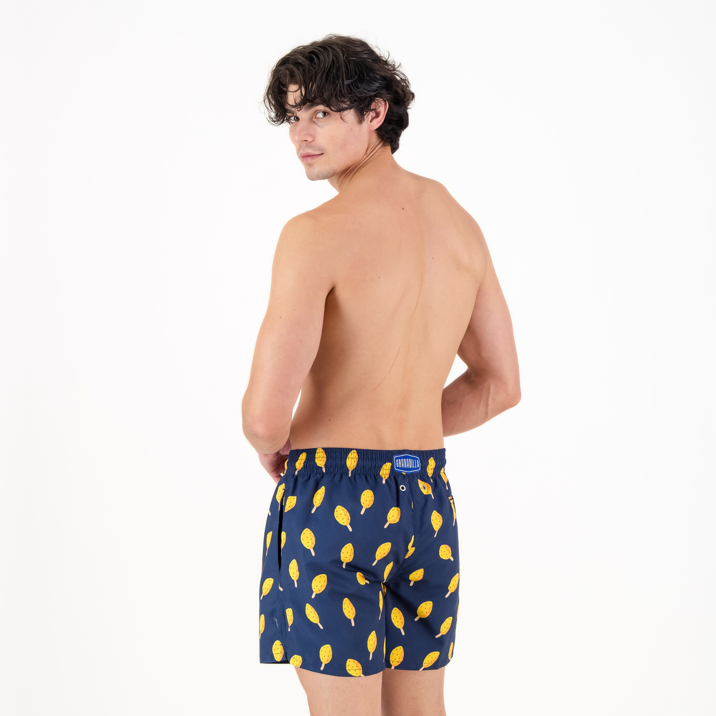 Mid-length Swim Shorts | Navy Lolly