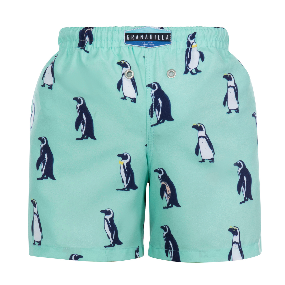 Kids Shorts | Penguins /Mint