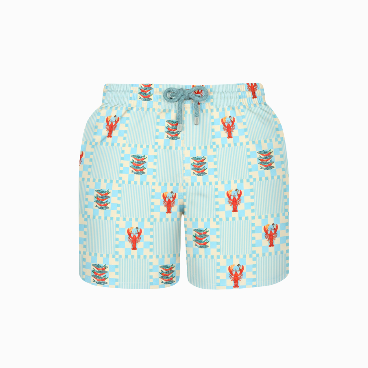 Mid-length Swim Shorts | Retro Reef / Blue
