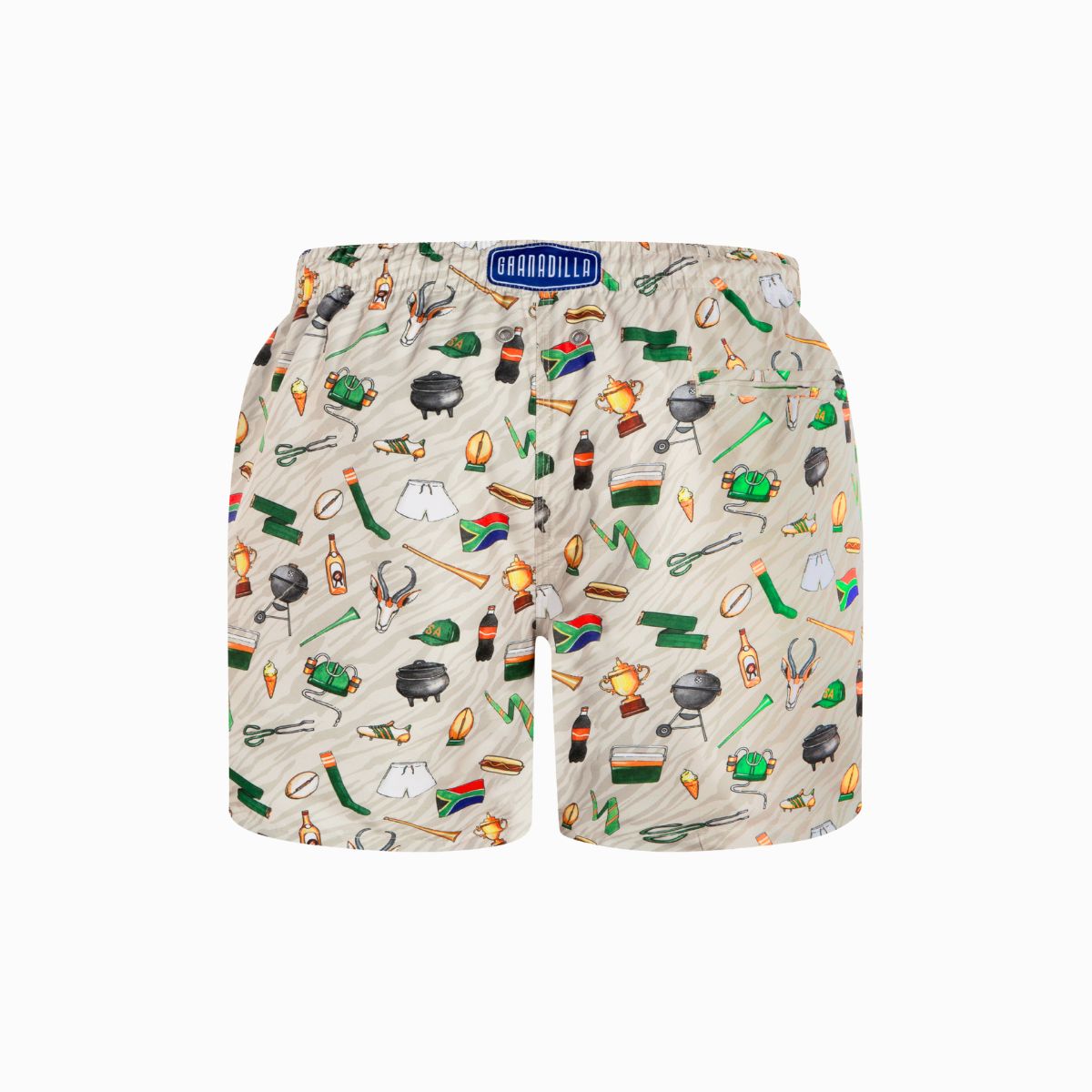 Mid-length Swim Shorts | Game Day / Milk