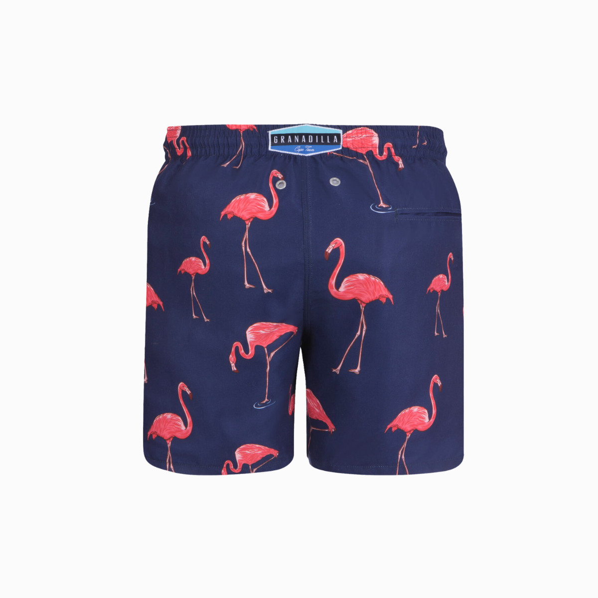 Mid-length Swim Shorts | Big Flamingo / Navy / SS23