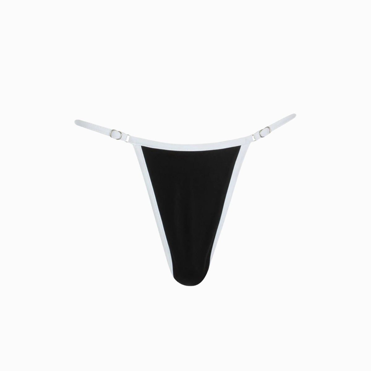 White Binding Bottoms | Black