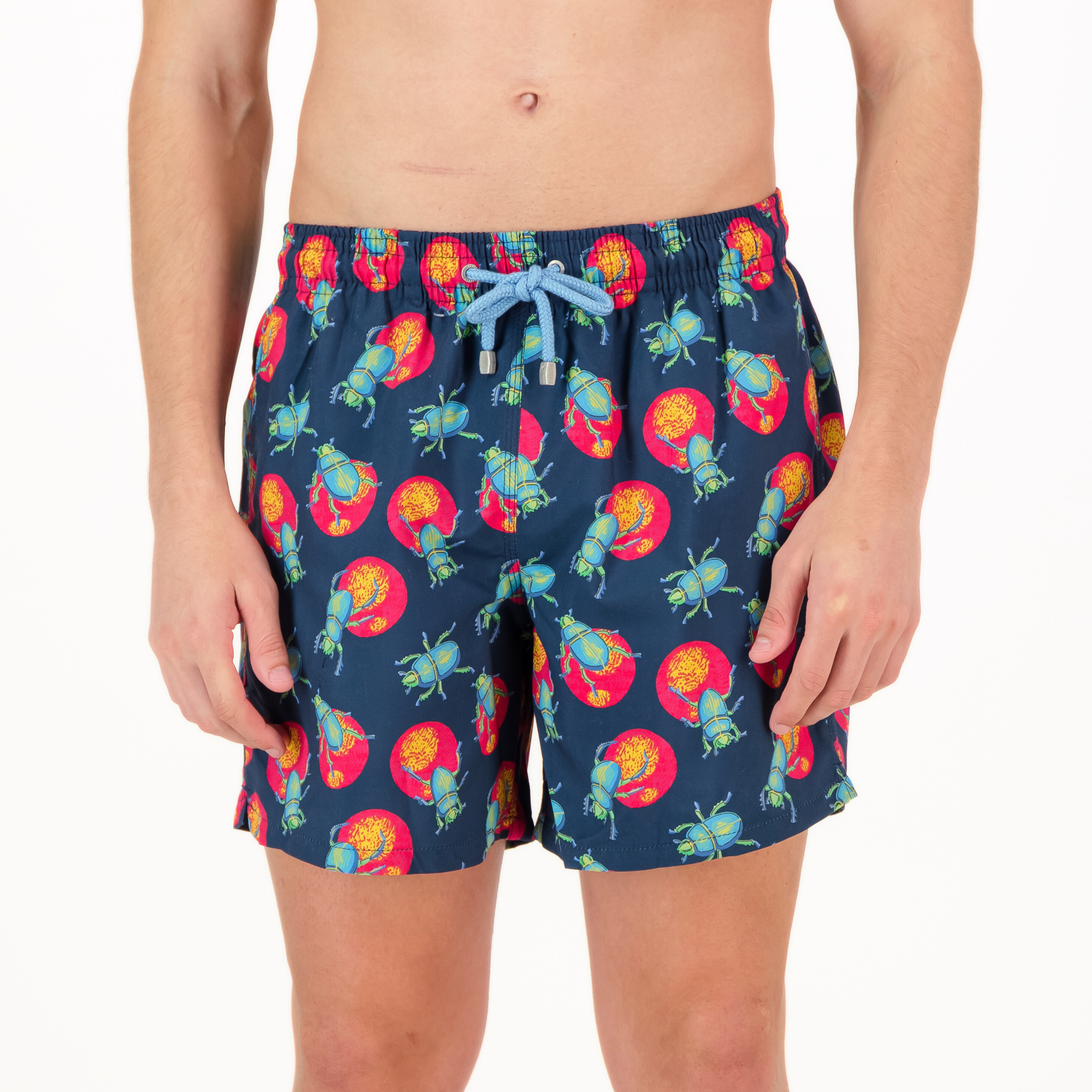 Mid-length Swim Shorts | Dung Beetle / Navy