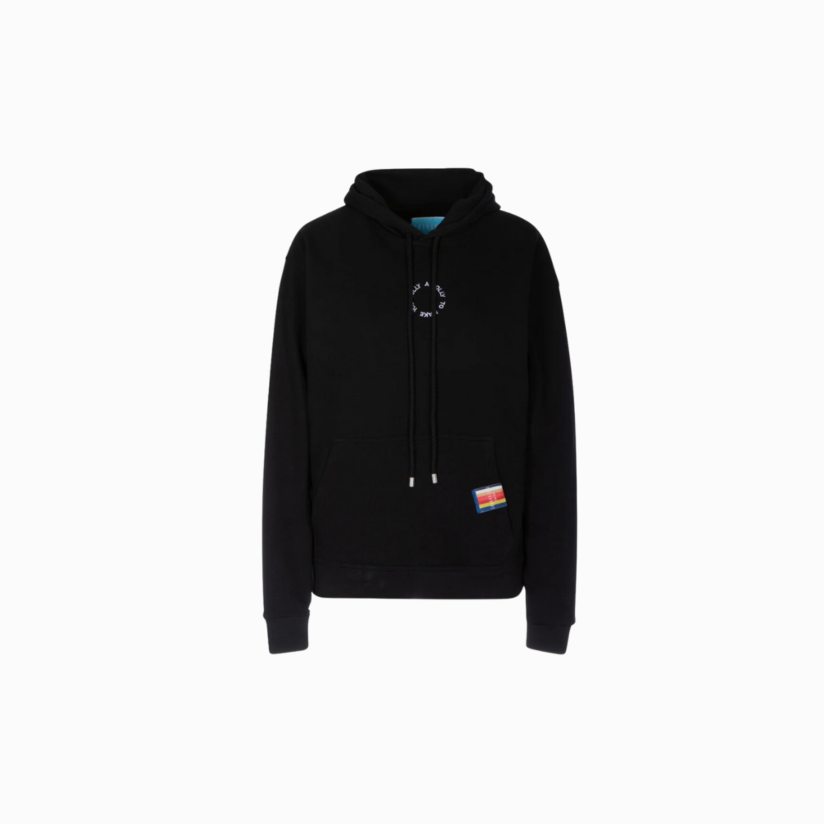 Fitted Hoodie | Circle Lolly To Make You Jolly / Black