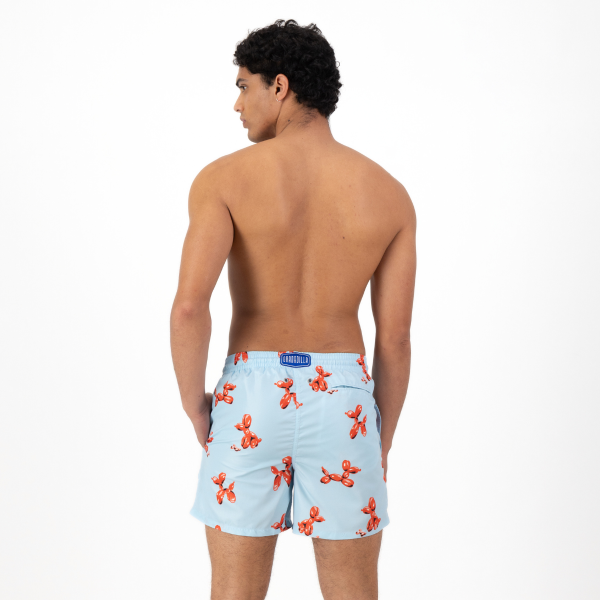 Mid-length Swim Shorts | Balloon Dogs / Blue