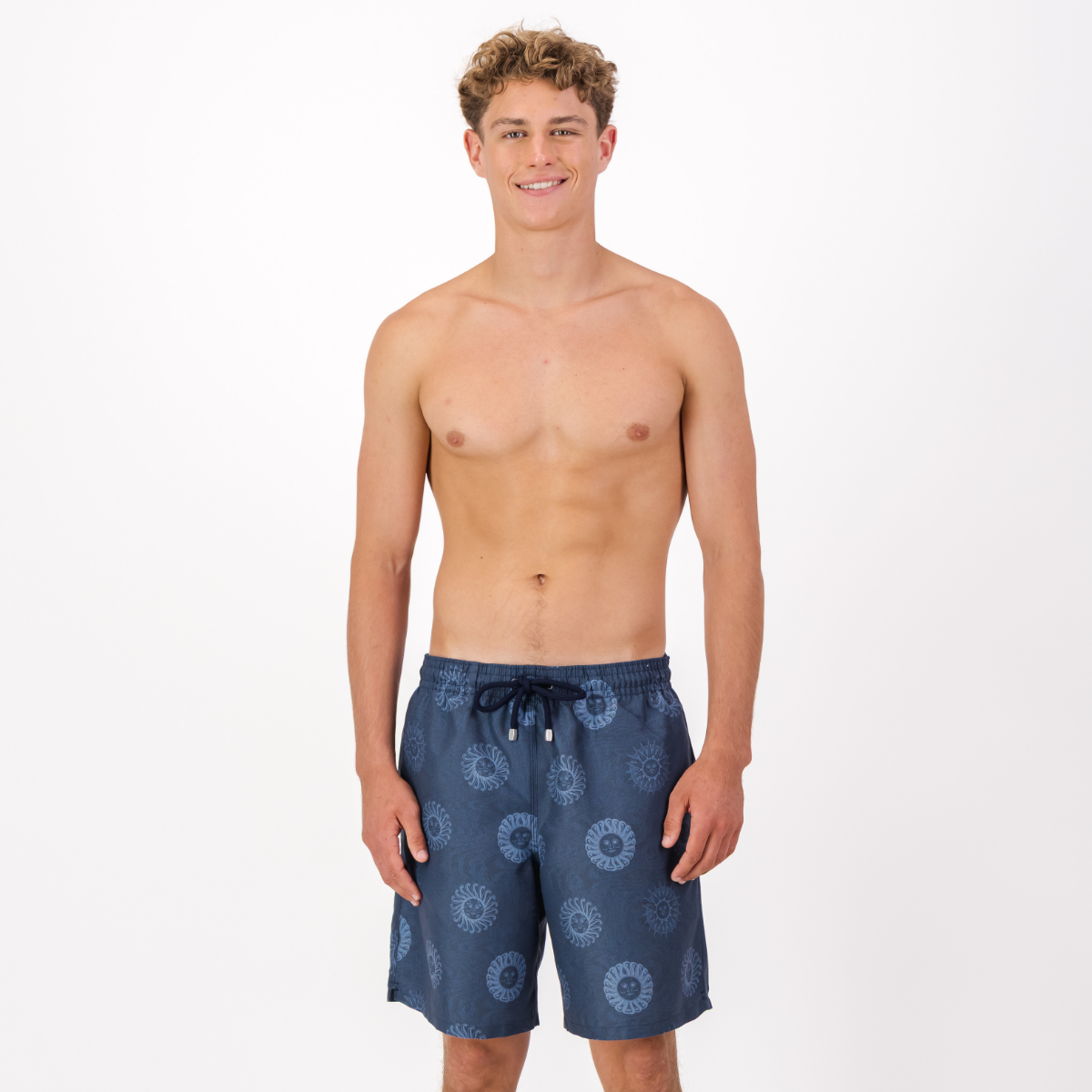 Long Swim Shorts | Helios Sun / Navy