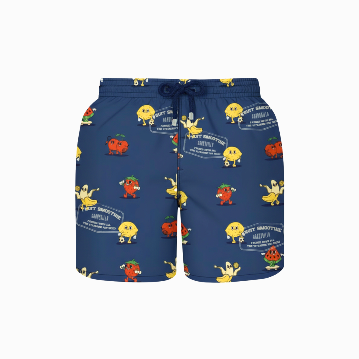 Mid-length Swim Shorts | Sporty Fruit / Navy