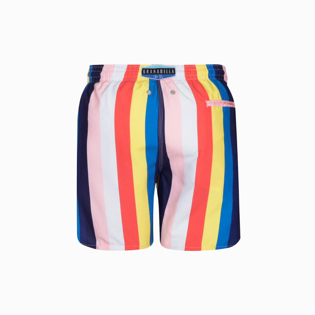 Mid-length Swim Shorts | Stripes / Bright