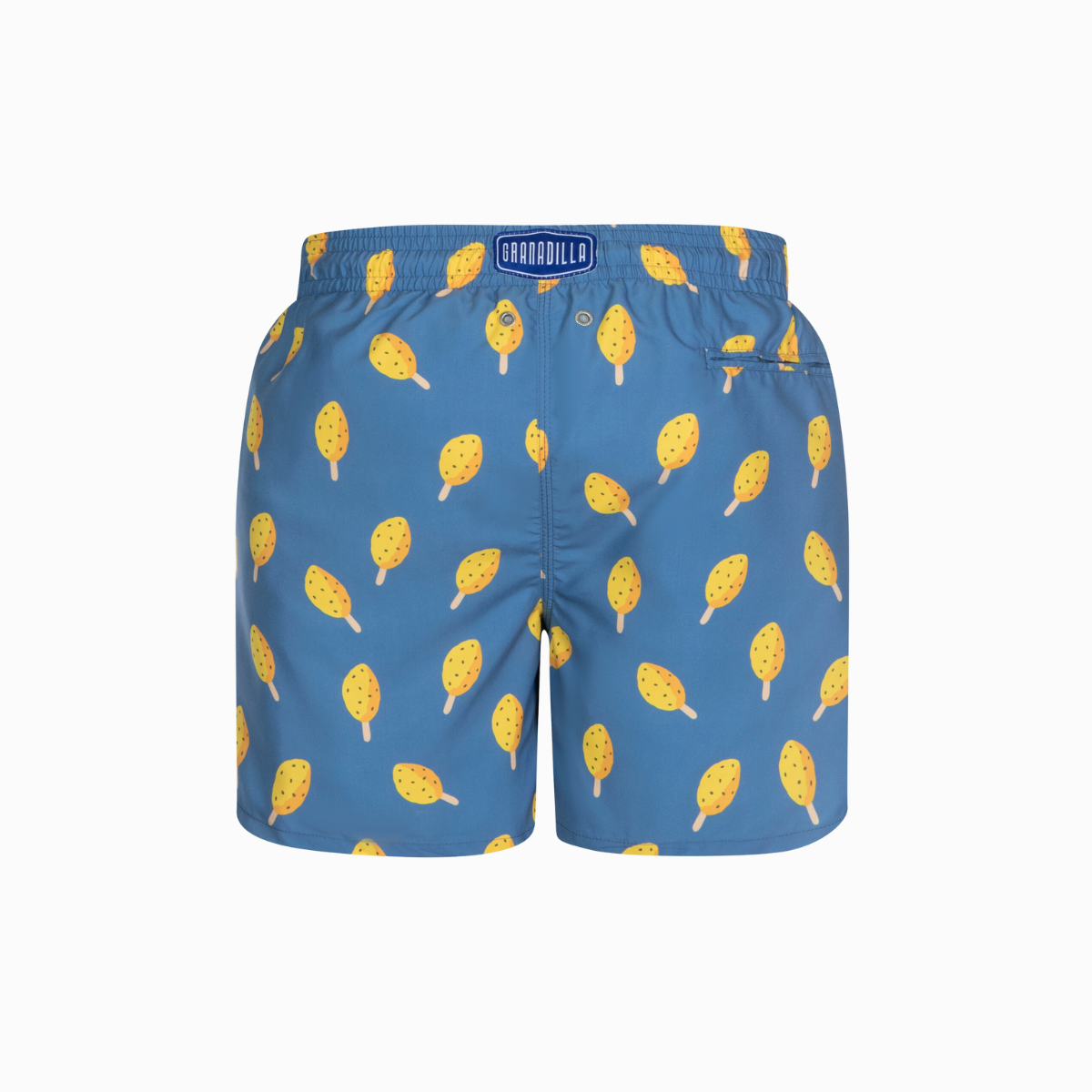 Mid-length Swim Shorts | Lolly / Denim Blue