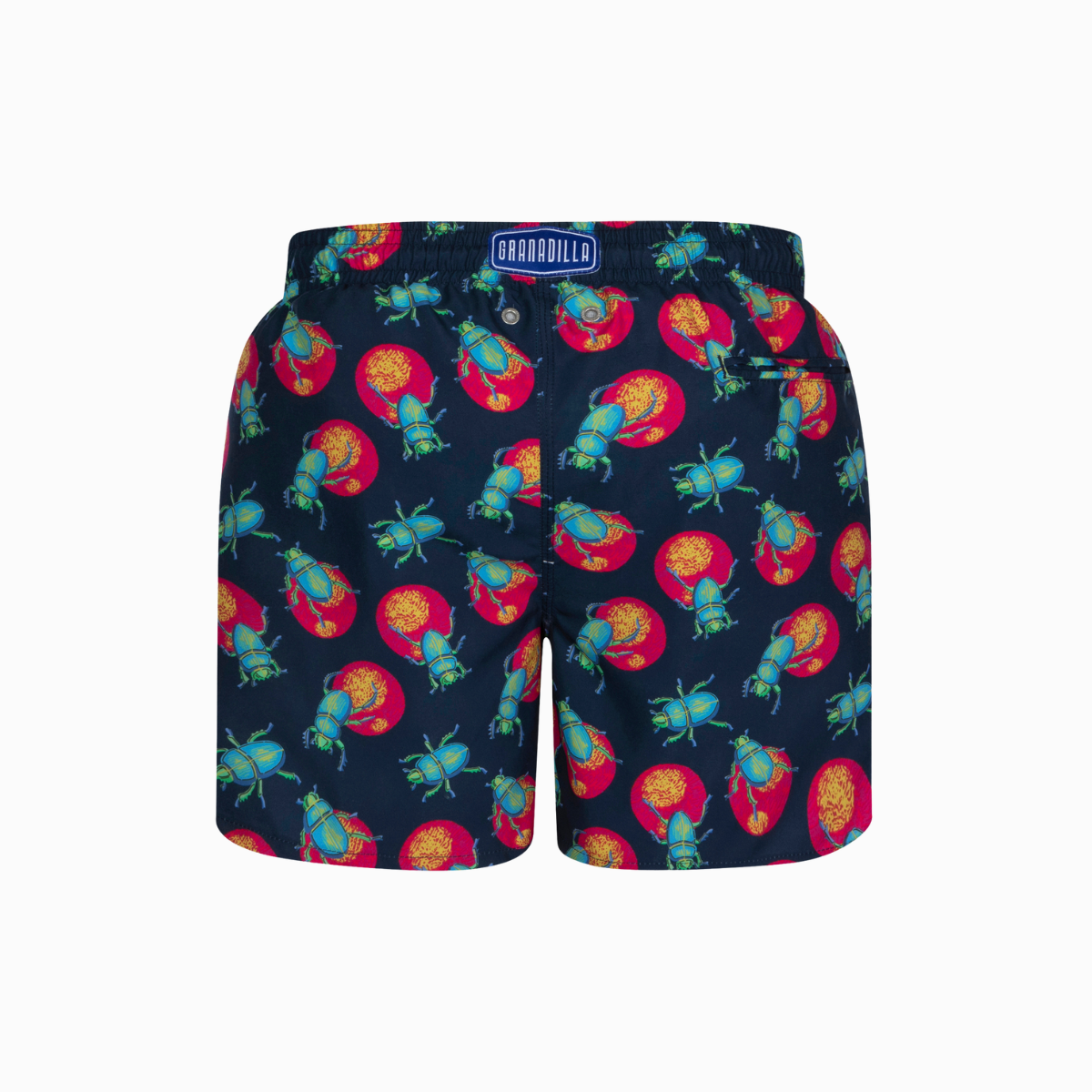 Mid-length Swim Shorts | Dung Beetle / Navy