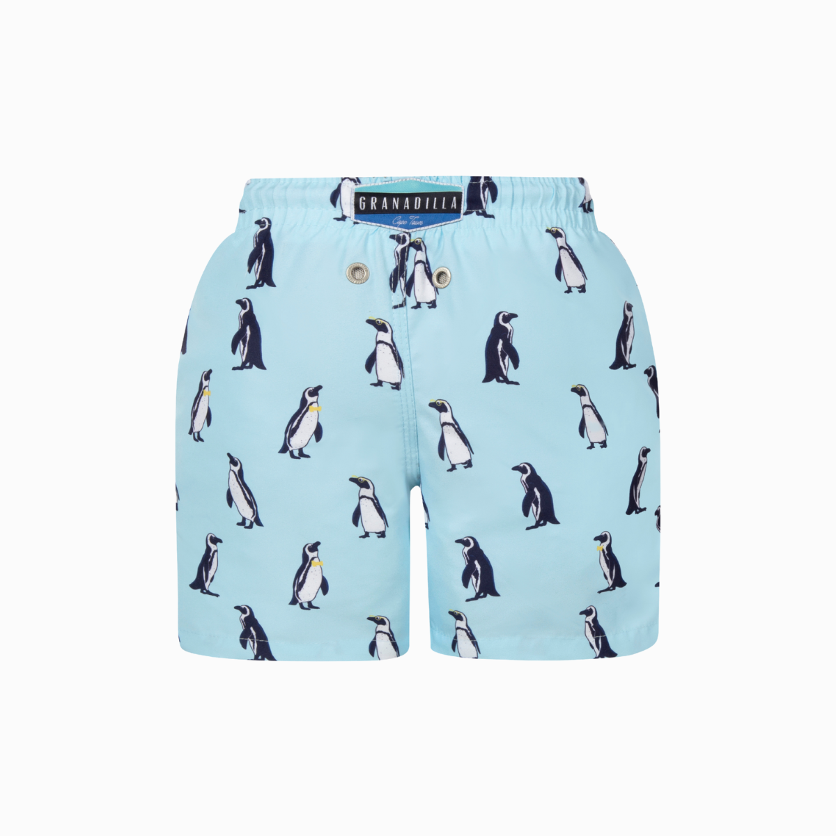 Kids Swim Shorts | Penguins / Bright Blue
