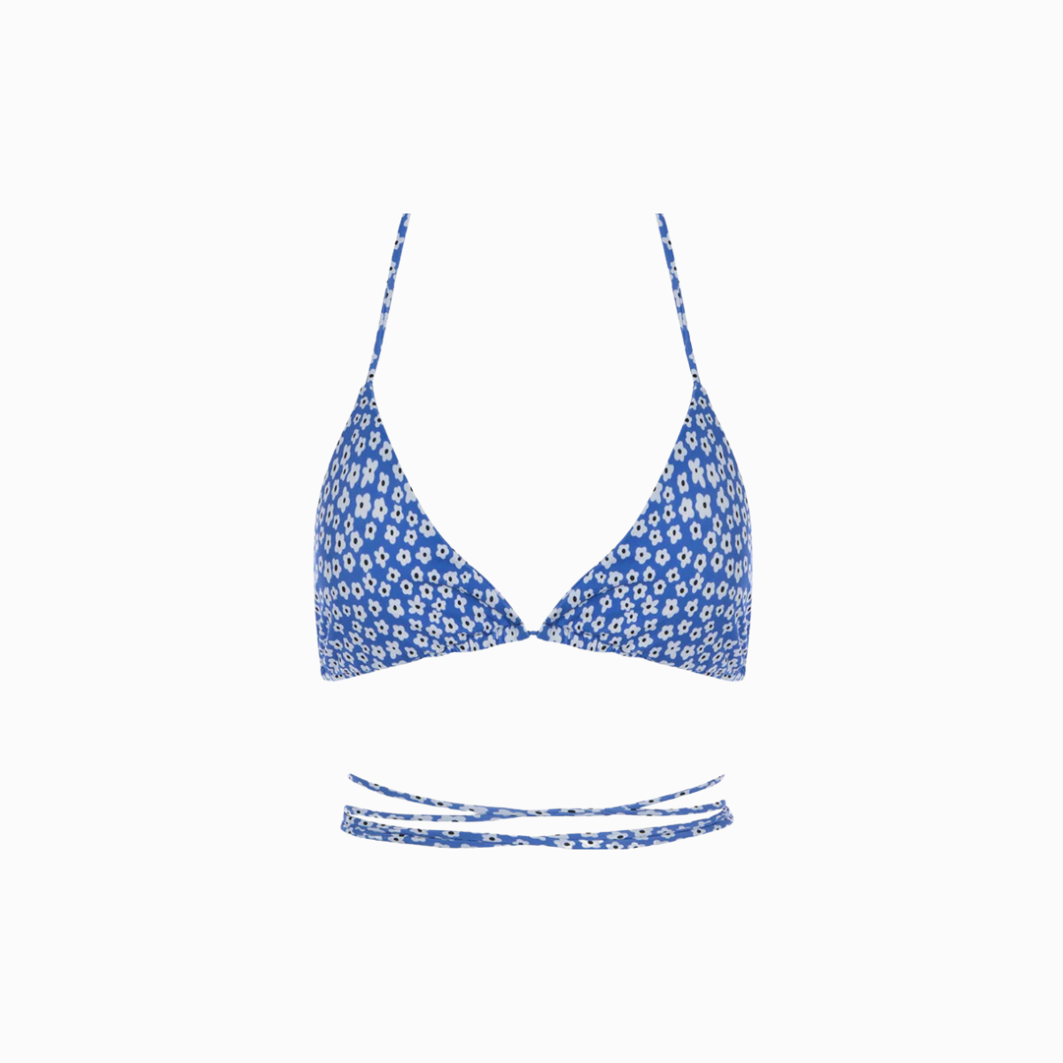 Strappy Bikini Top | Baby Daisy Blue