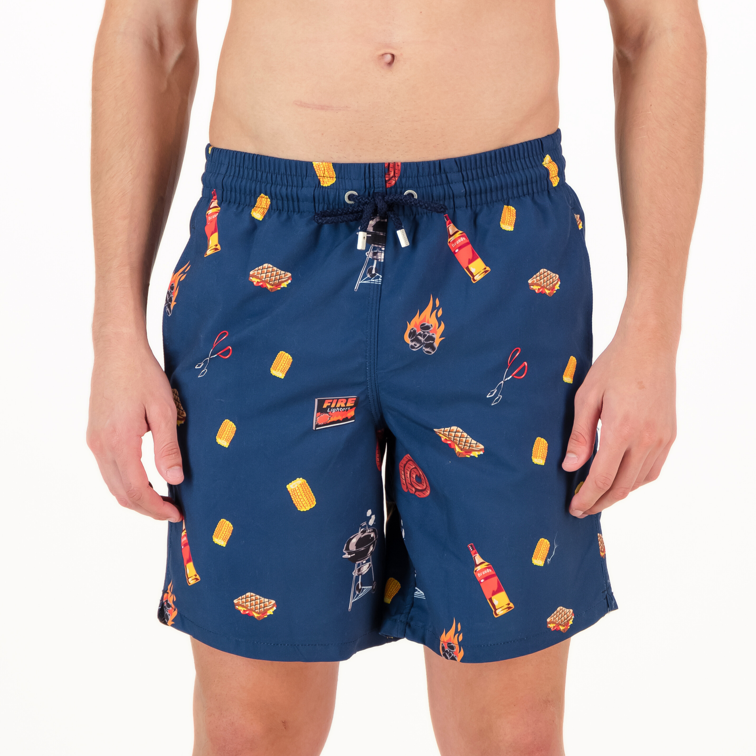 Long Swim Shorts | Braai / Navy