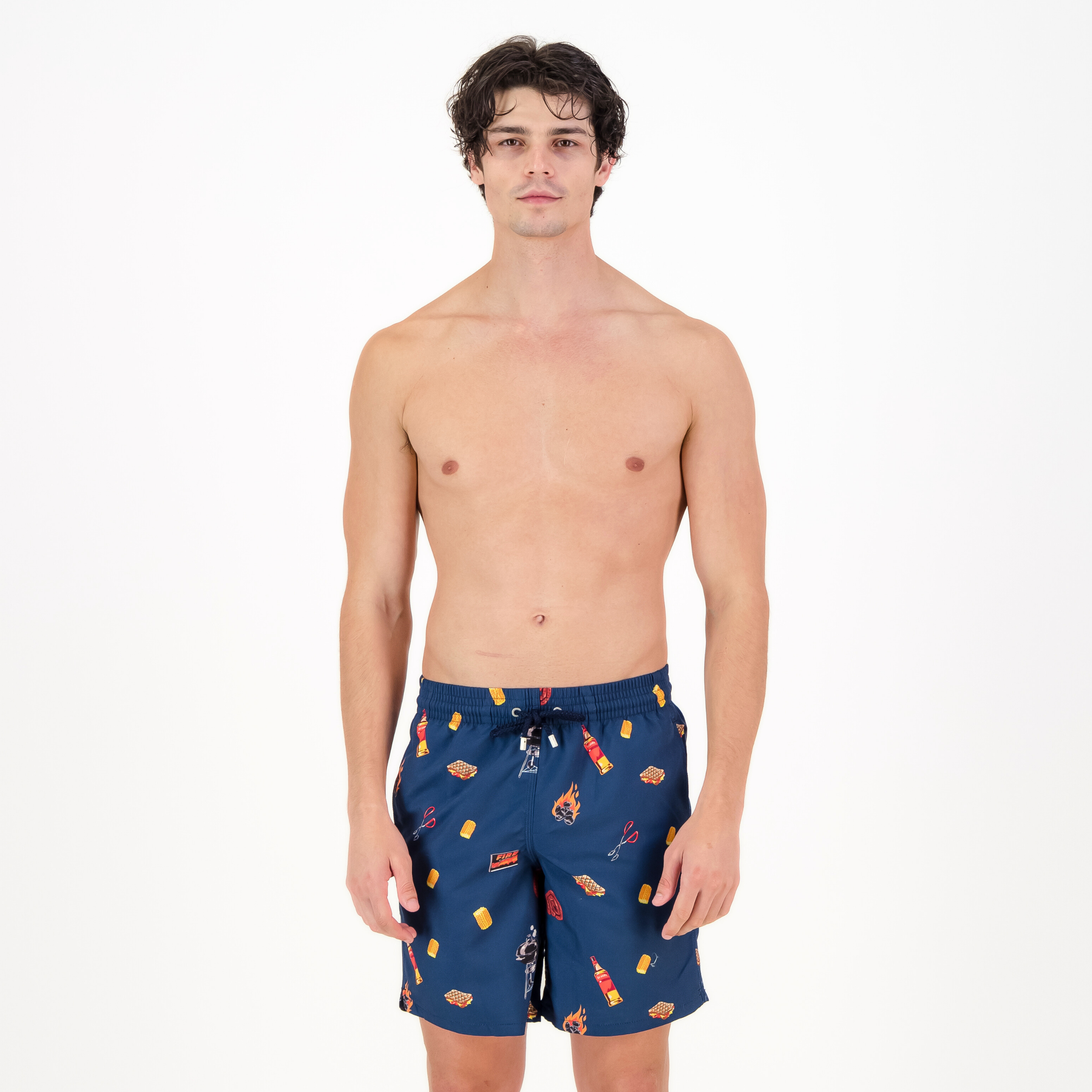 Long Swim Shorts | Braai / Navy