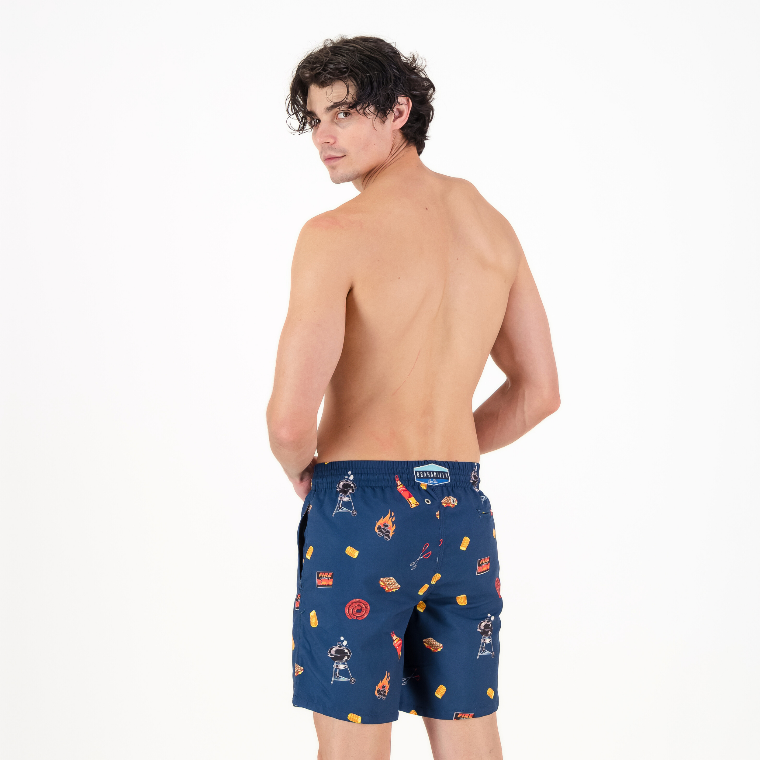 Long Swim Shorts | Braai / Navy