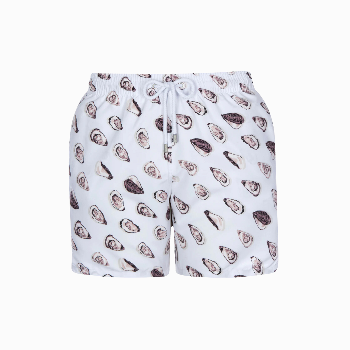 Mid-length Swim Shorts | Oysters / White