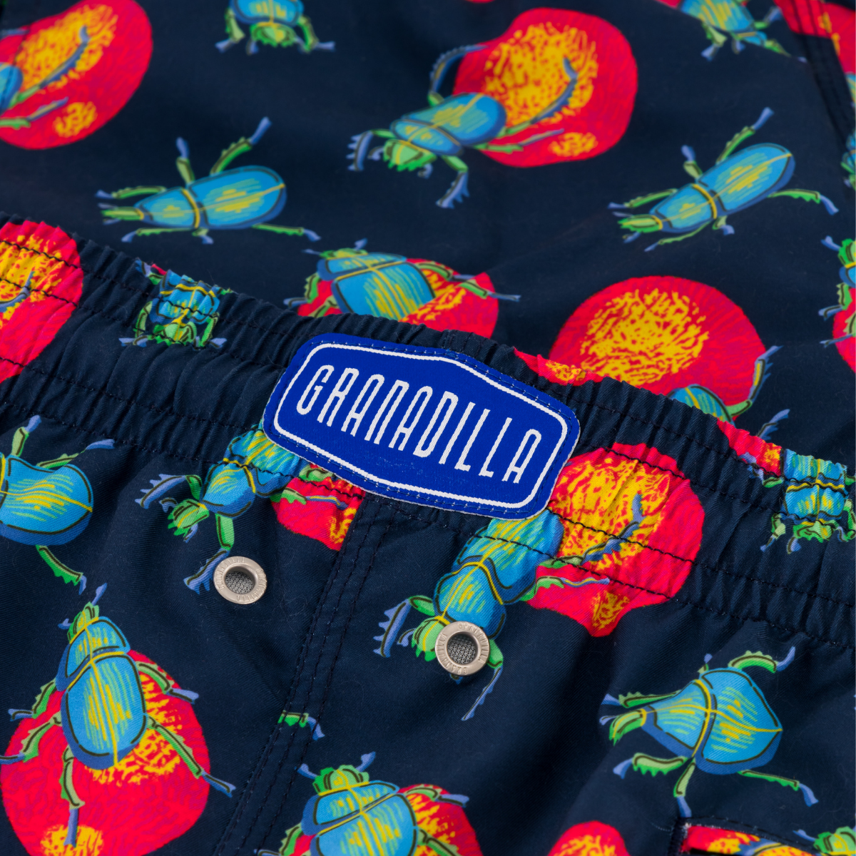 Mid-length Swim Shorts | Dung Beetle / Navy