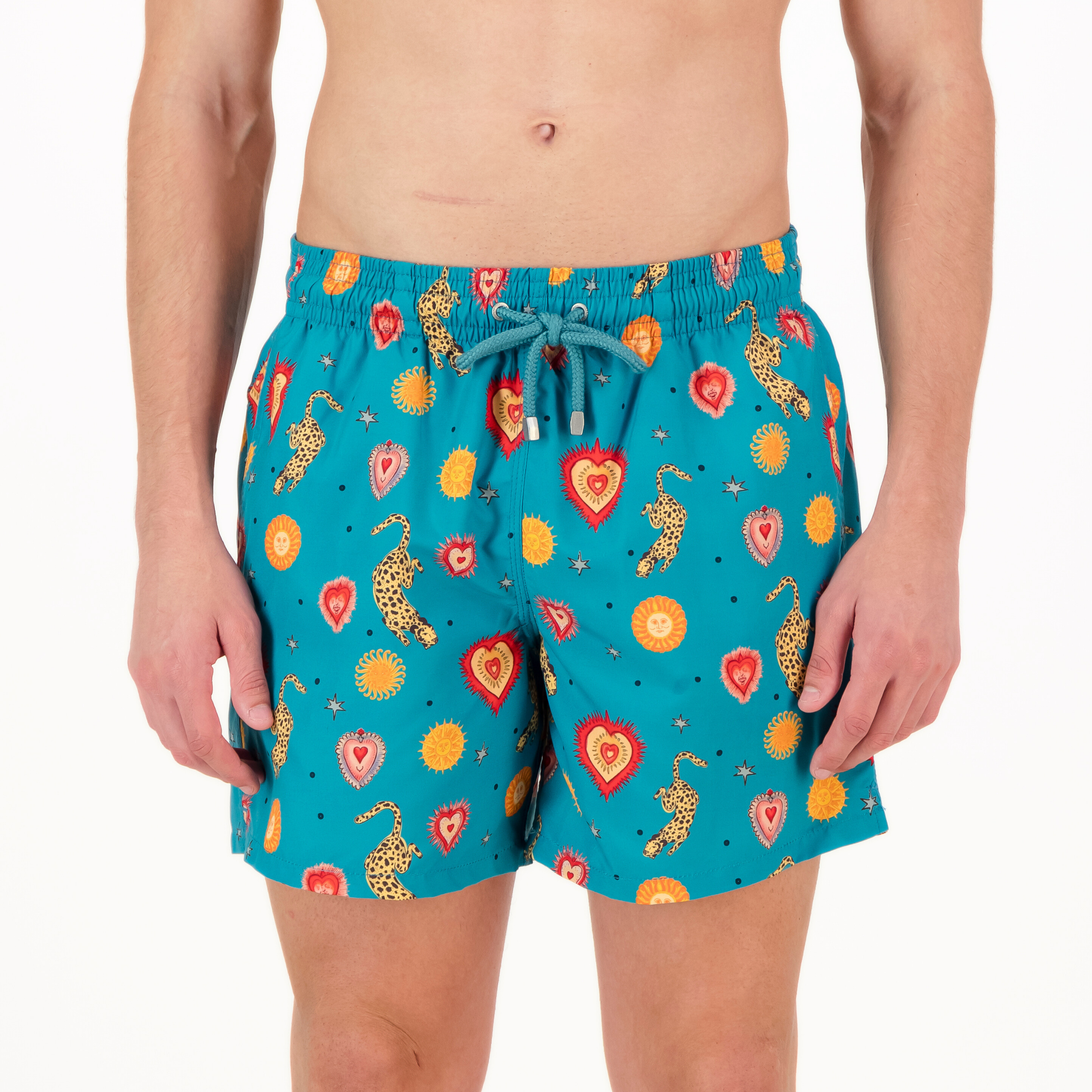 Mid-length Swim Shorts | Sphinx / Teal